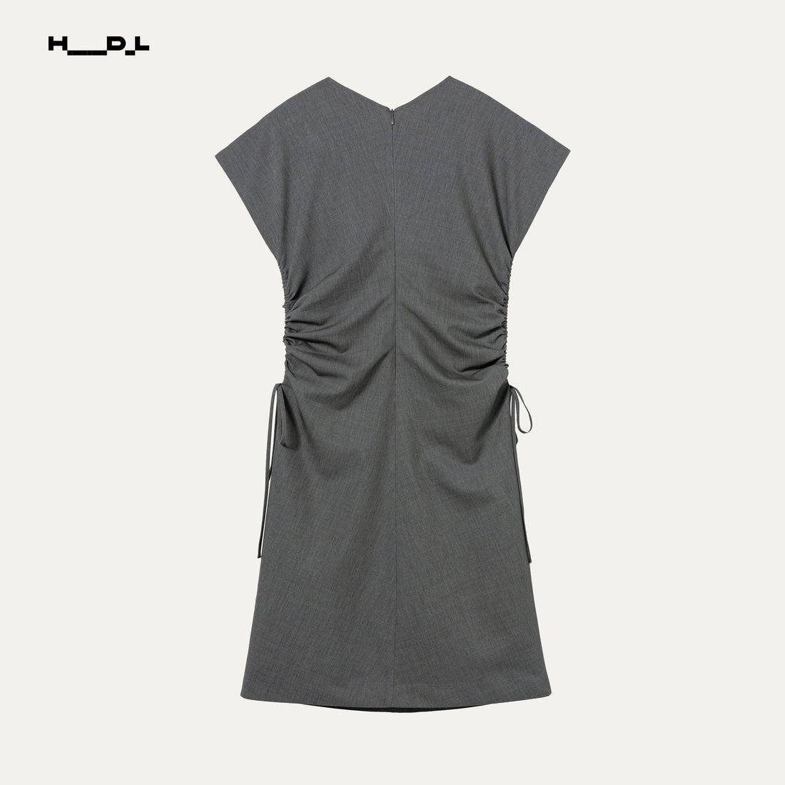 Waist-Gathered Tencel Acetate Dress
