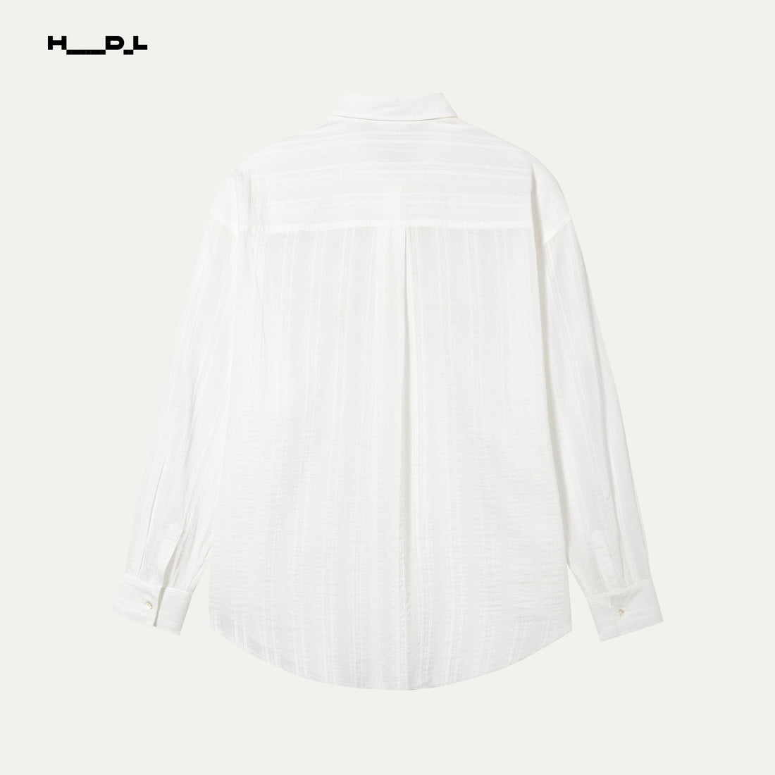 Lapel Collar Jacquard Loose Shirt