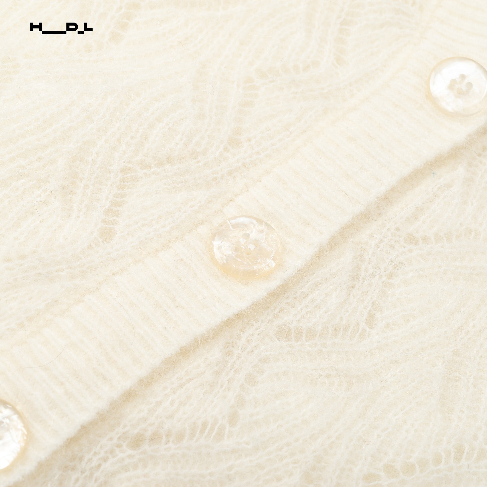 V-Neck Openwork Ribbed Sweater