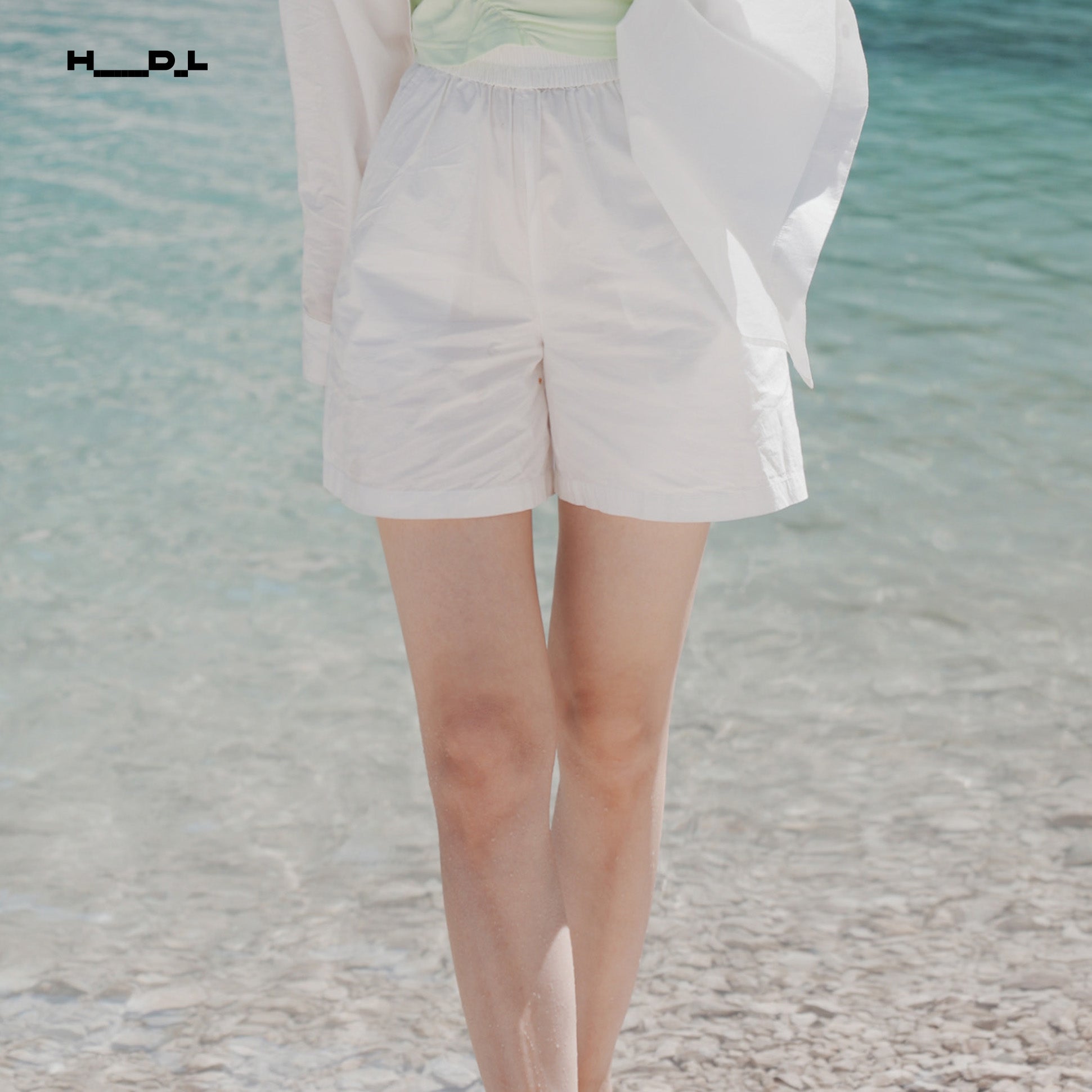 Lightweight Elastic Waist Shorts