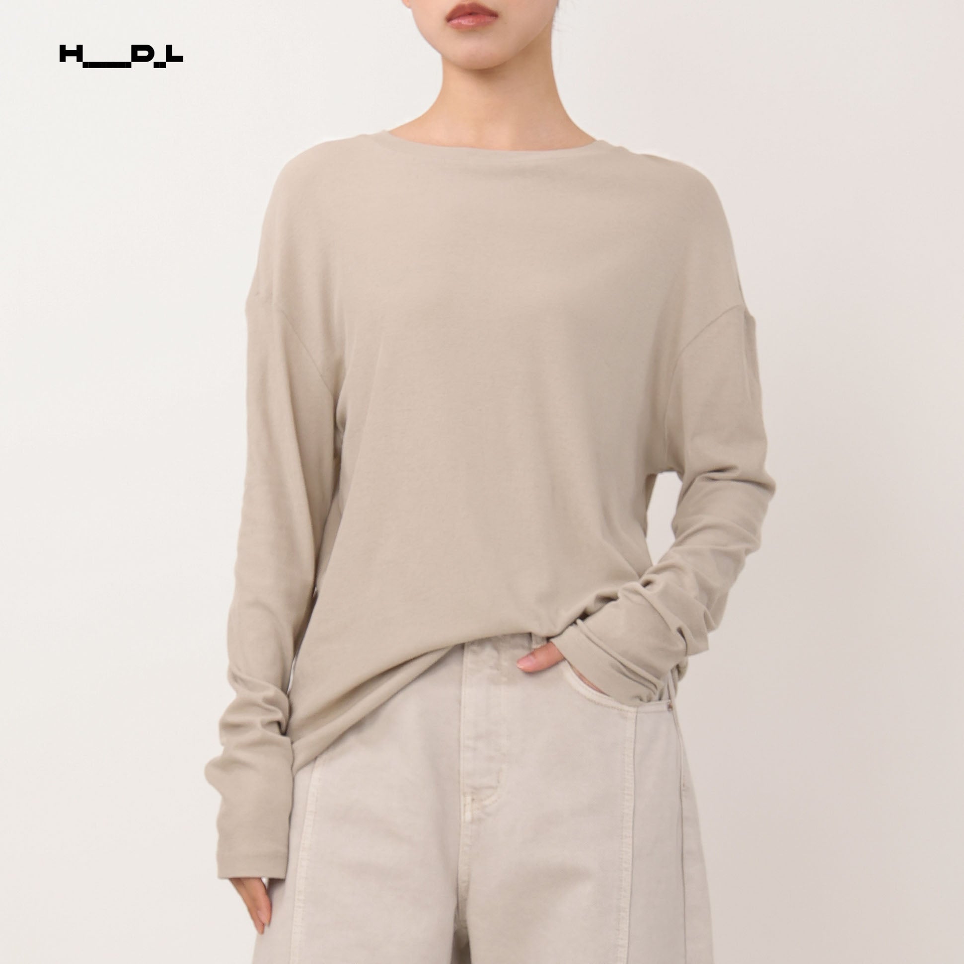 Tencel-Wool Stripe T-Shirt
