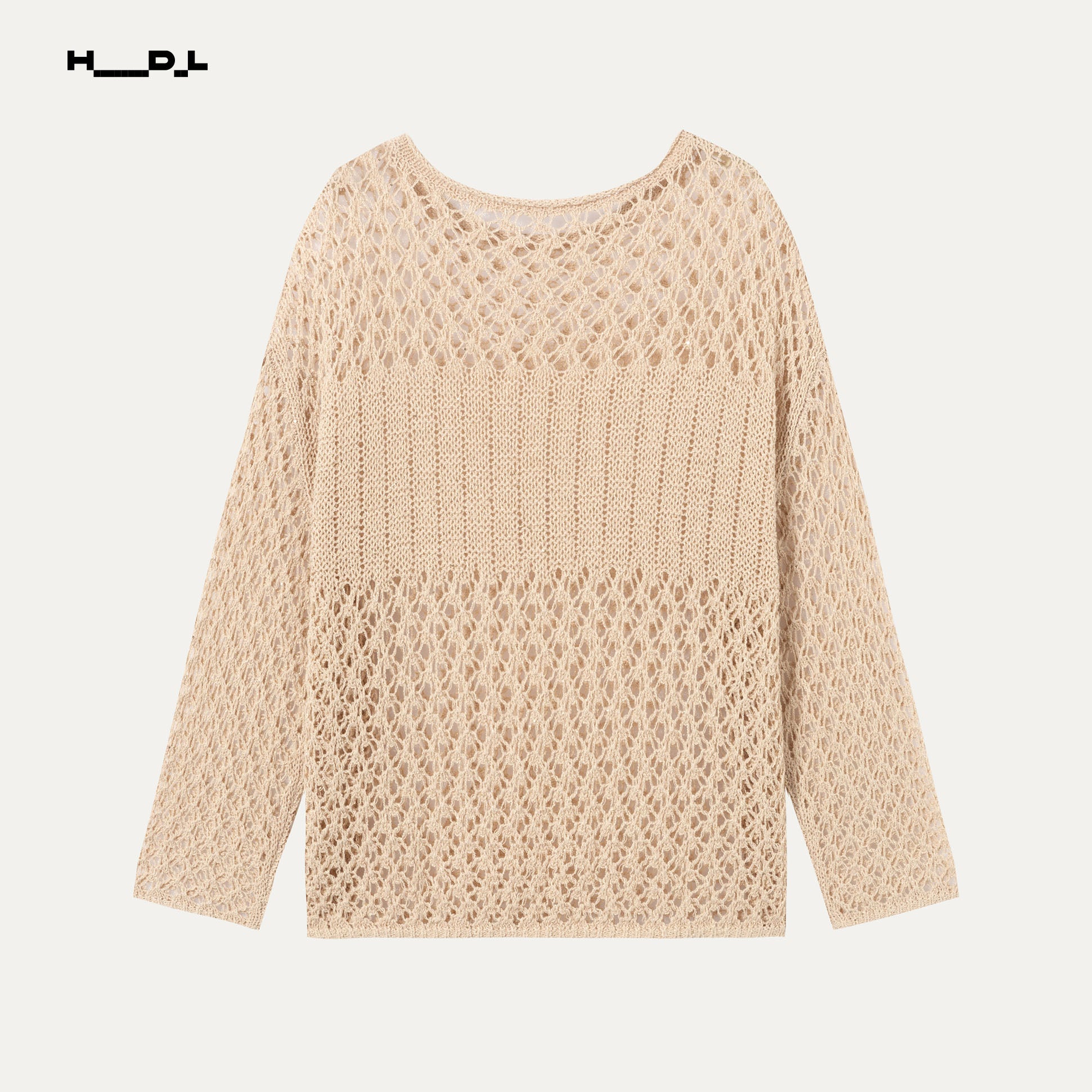 Openwork Long Sleeve Sweater