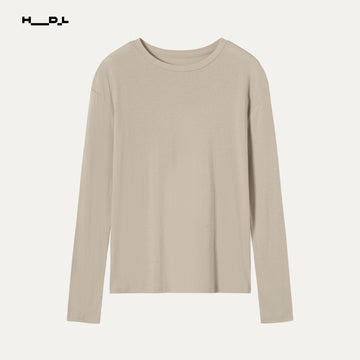 Tencel-Wool Stripe T-Shirt