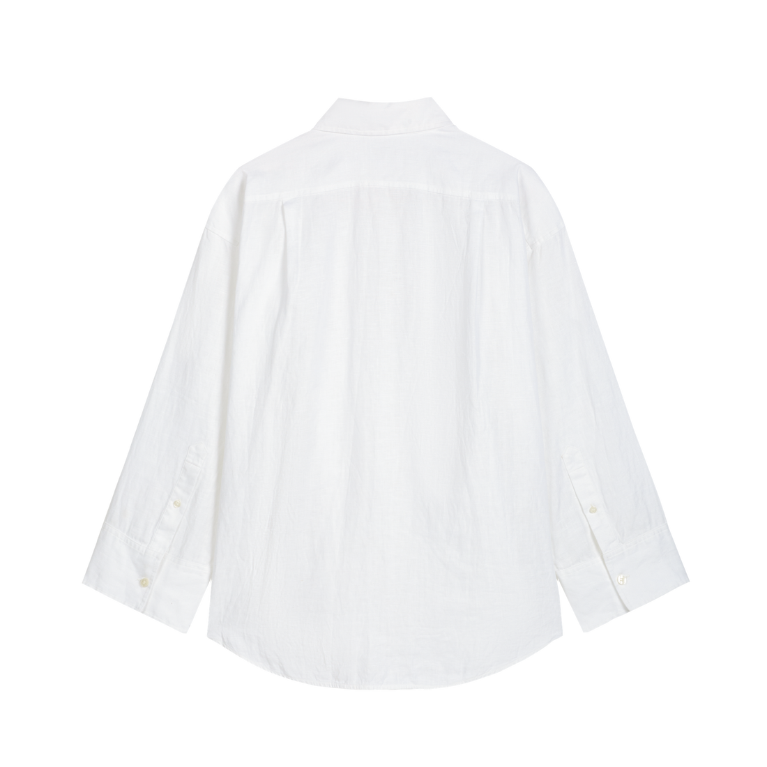 Loose Lapel Collar Linen Shirt