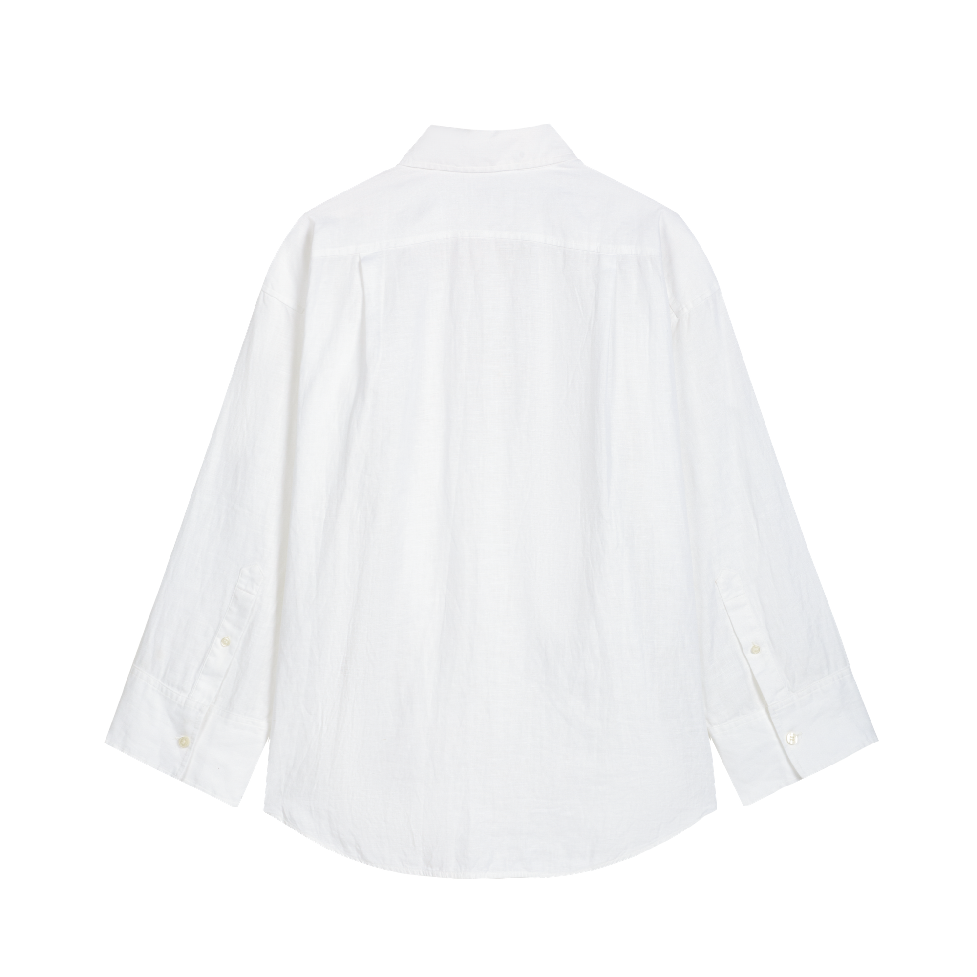 Loose Lapel Collar Linen Shirt