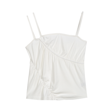 Tiny Gathered Thin Strap Camisole