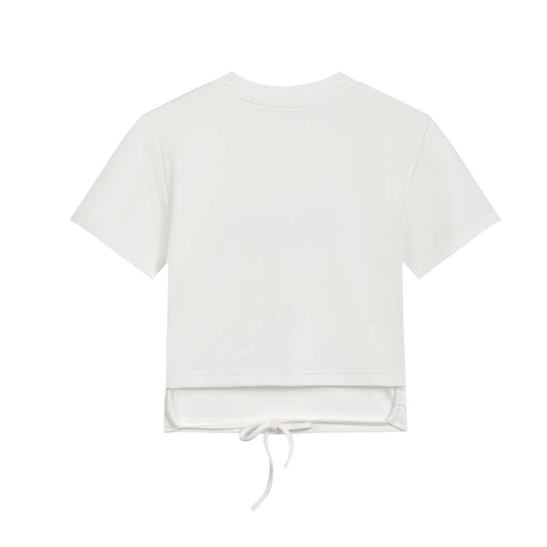 Back Tie Waist Cropped T-Shirt