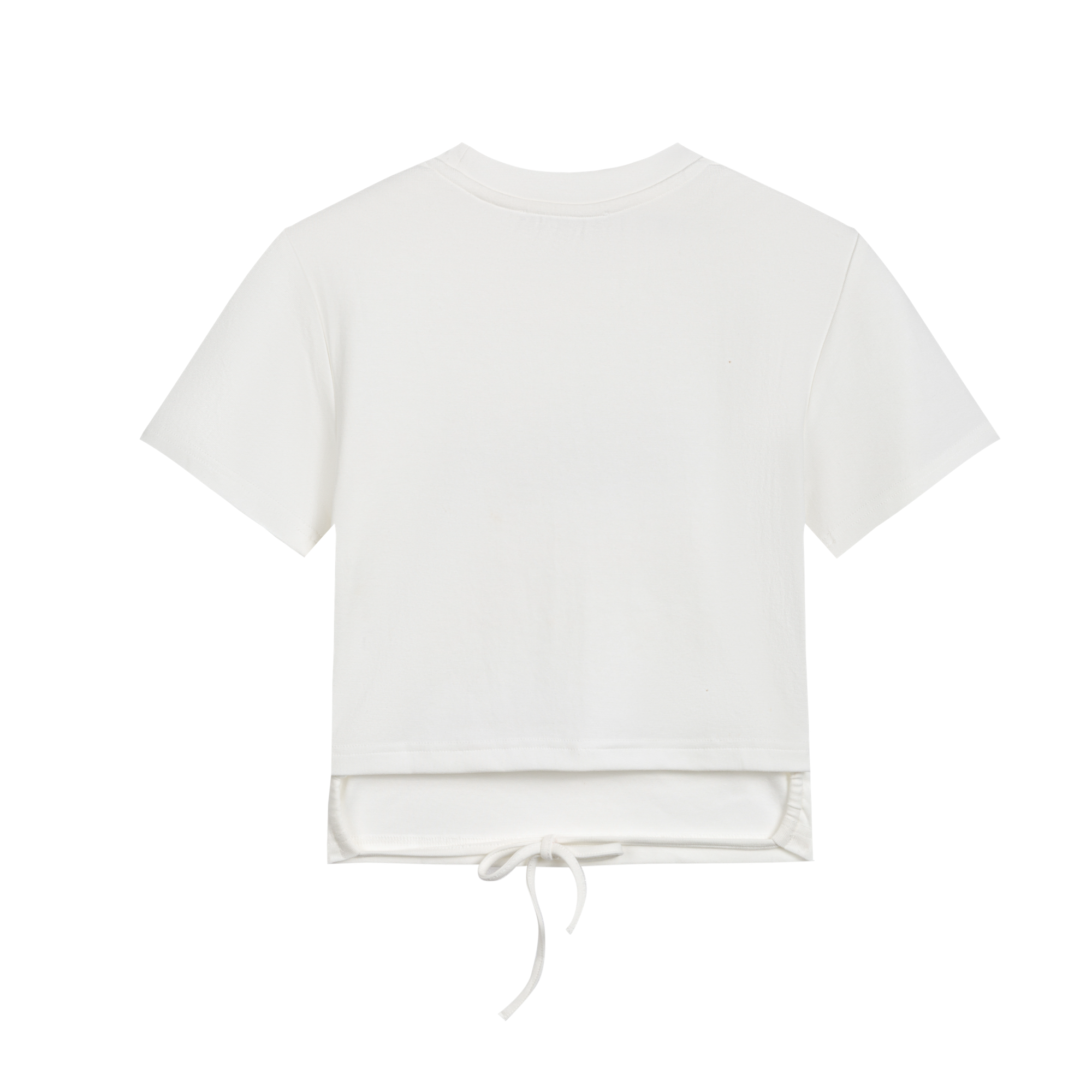 Back Tie Waist Cropped T-Shirt
