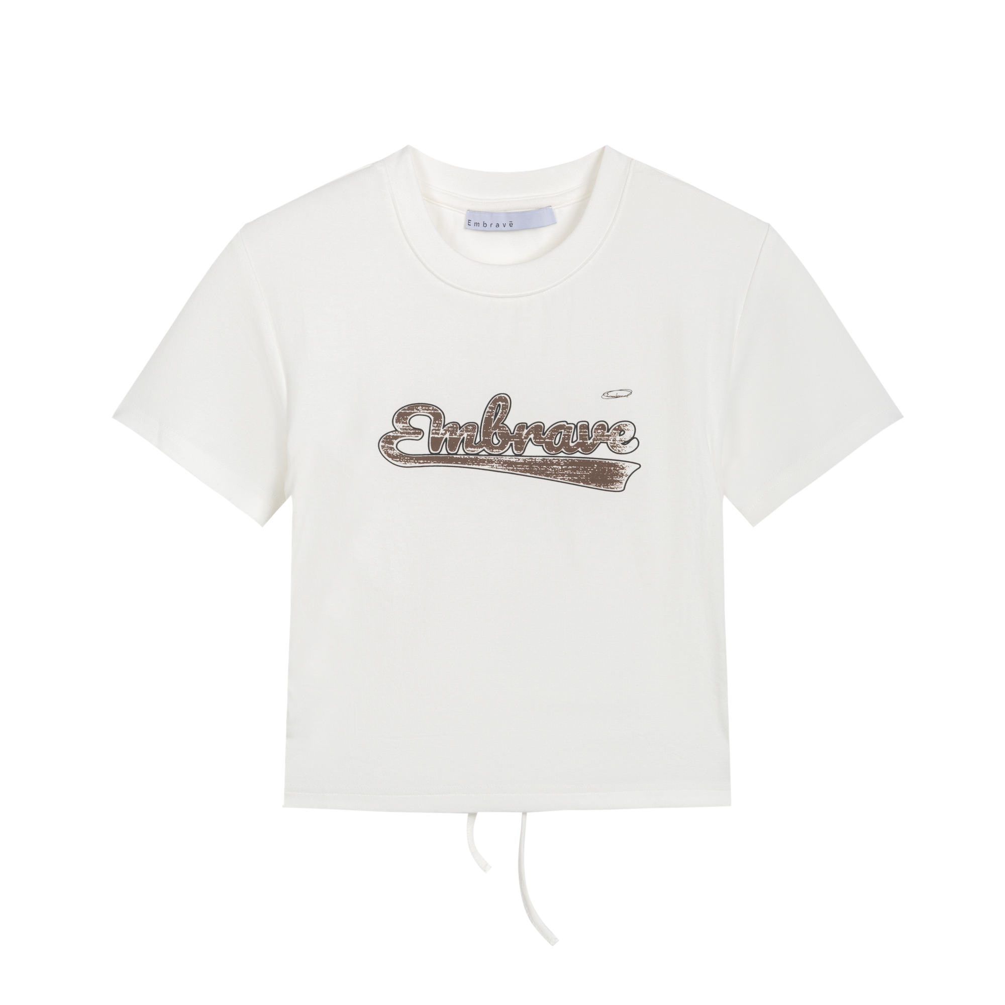 Back Tie Waist Cropped T-Shirt
