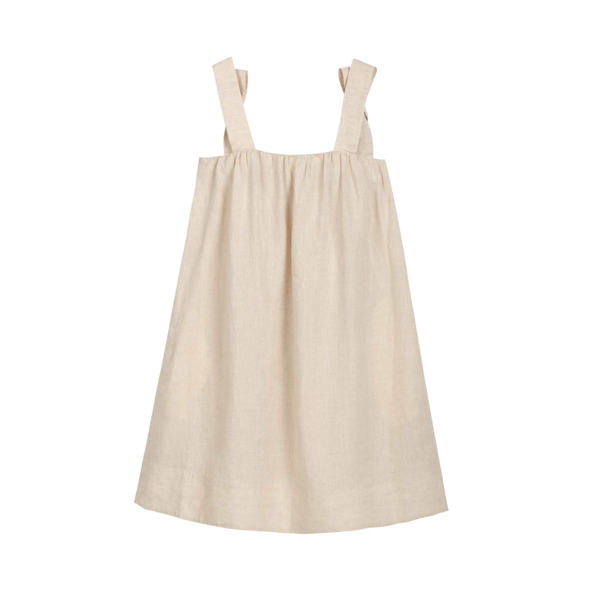 Linen Pinafore A-Line Dress