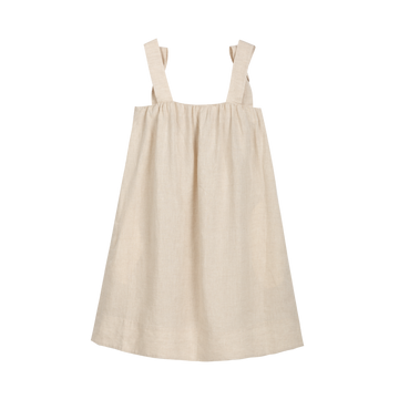 Linen Pinafore A-Line Dress