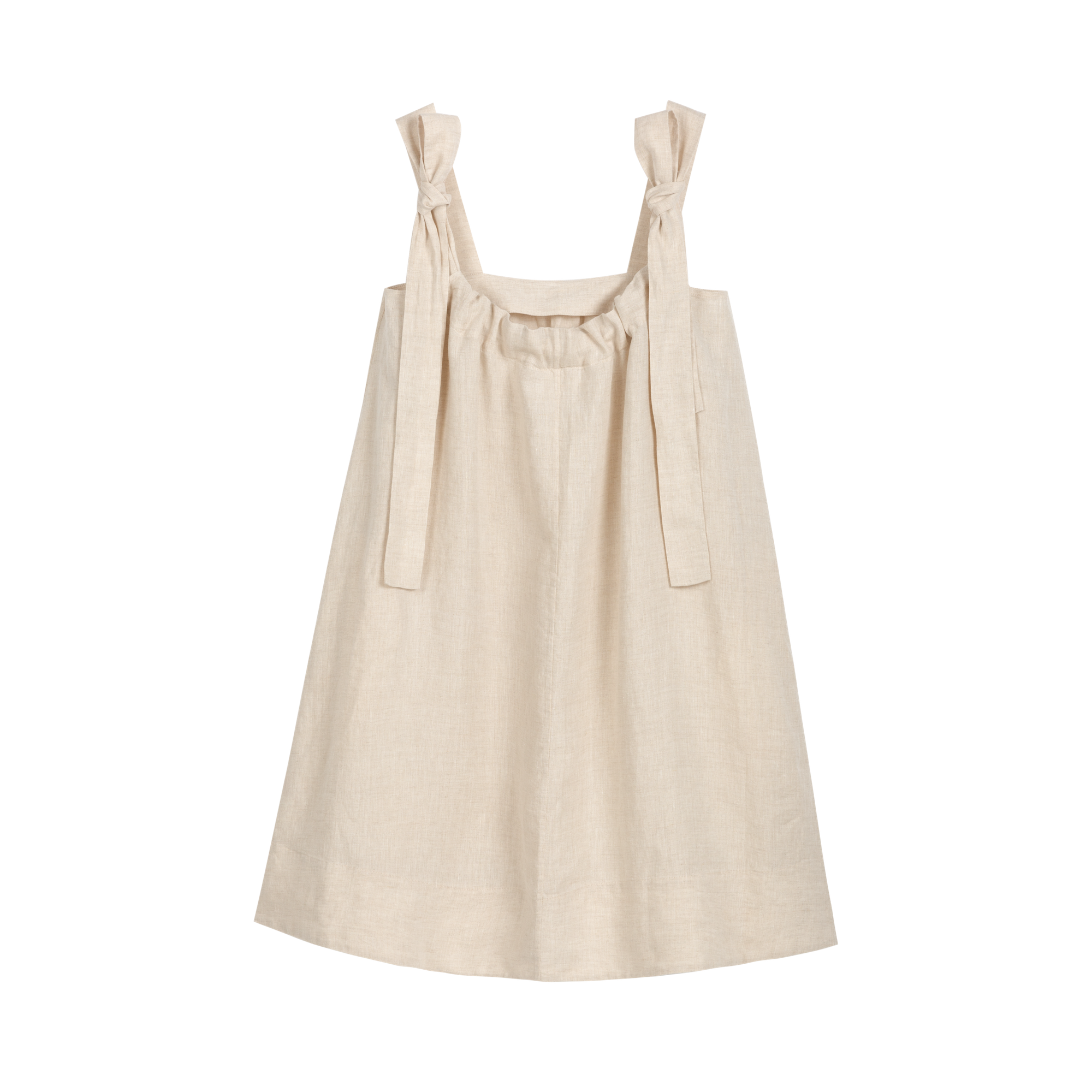 Linen Pinafore A-Line Dress