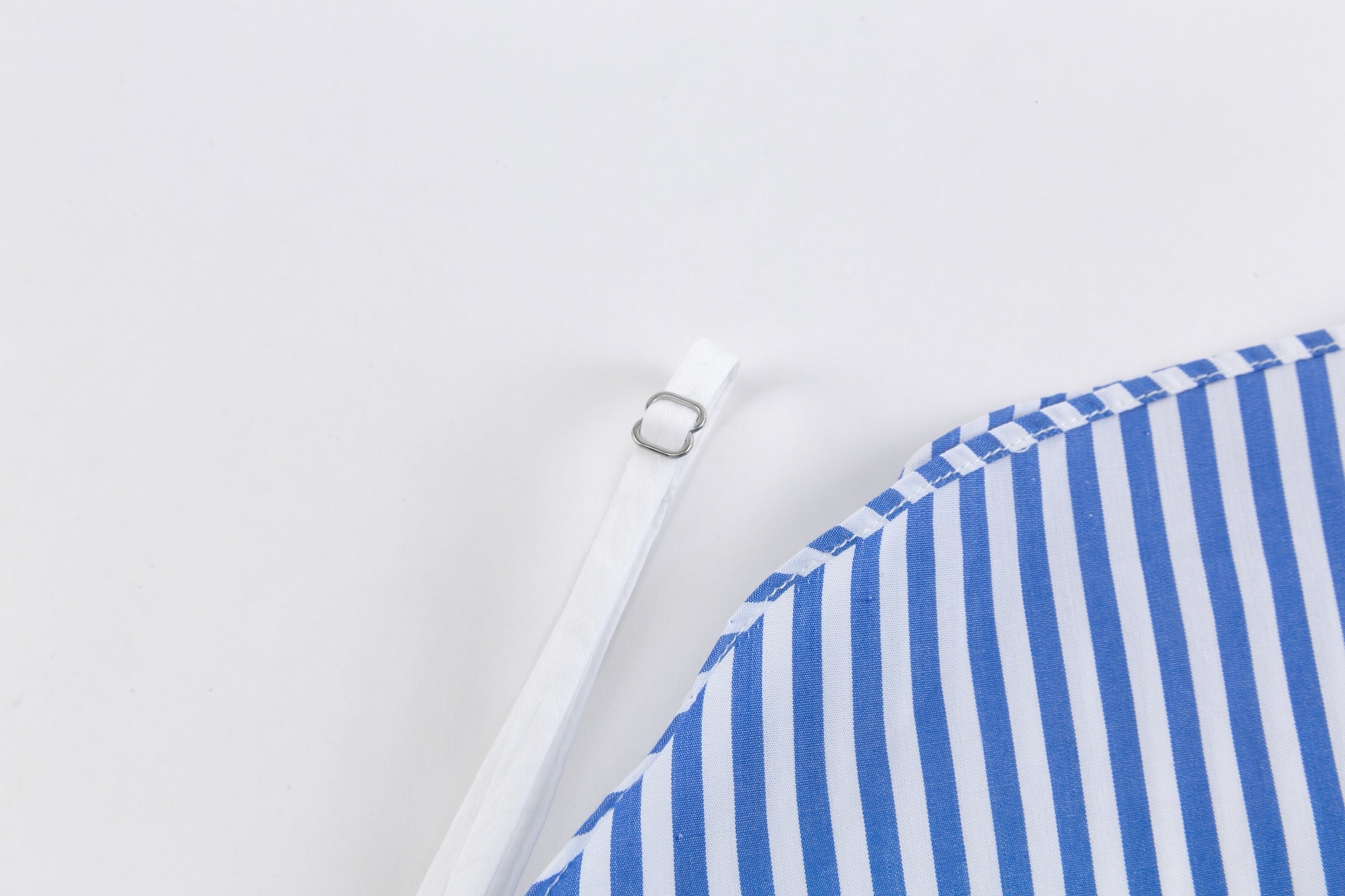 Blue-White Stripe Halter Shoulder Shirt