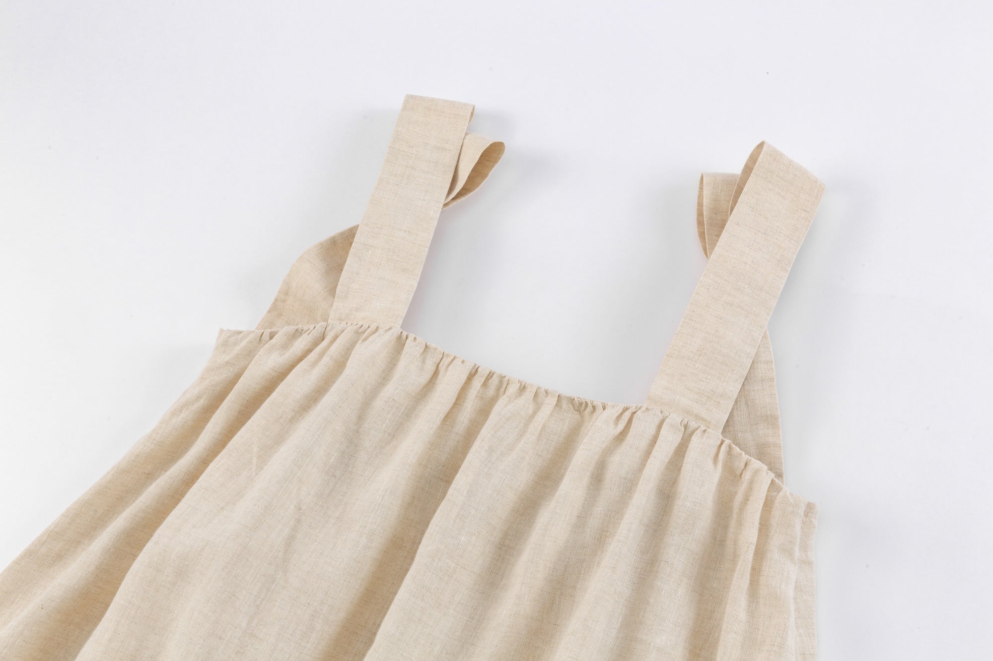Linen Pinafore A-Line Dress