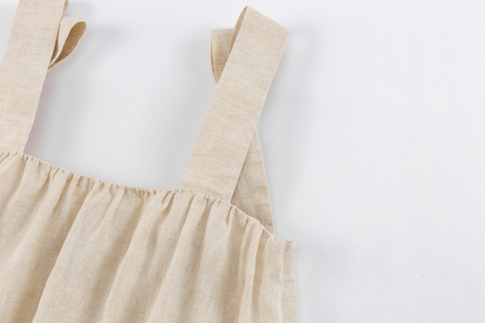 Linen Pinafore A-Line Dress