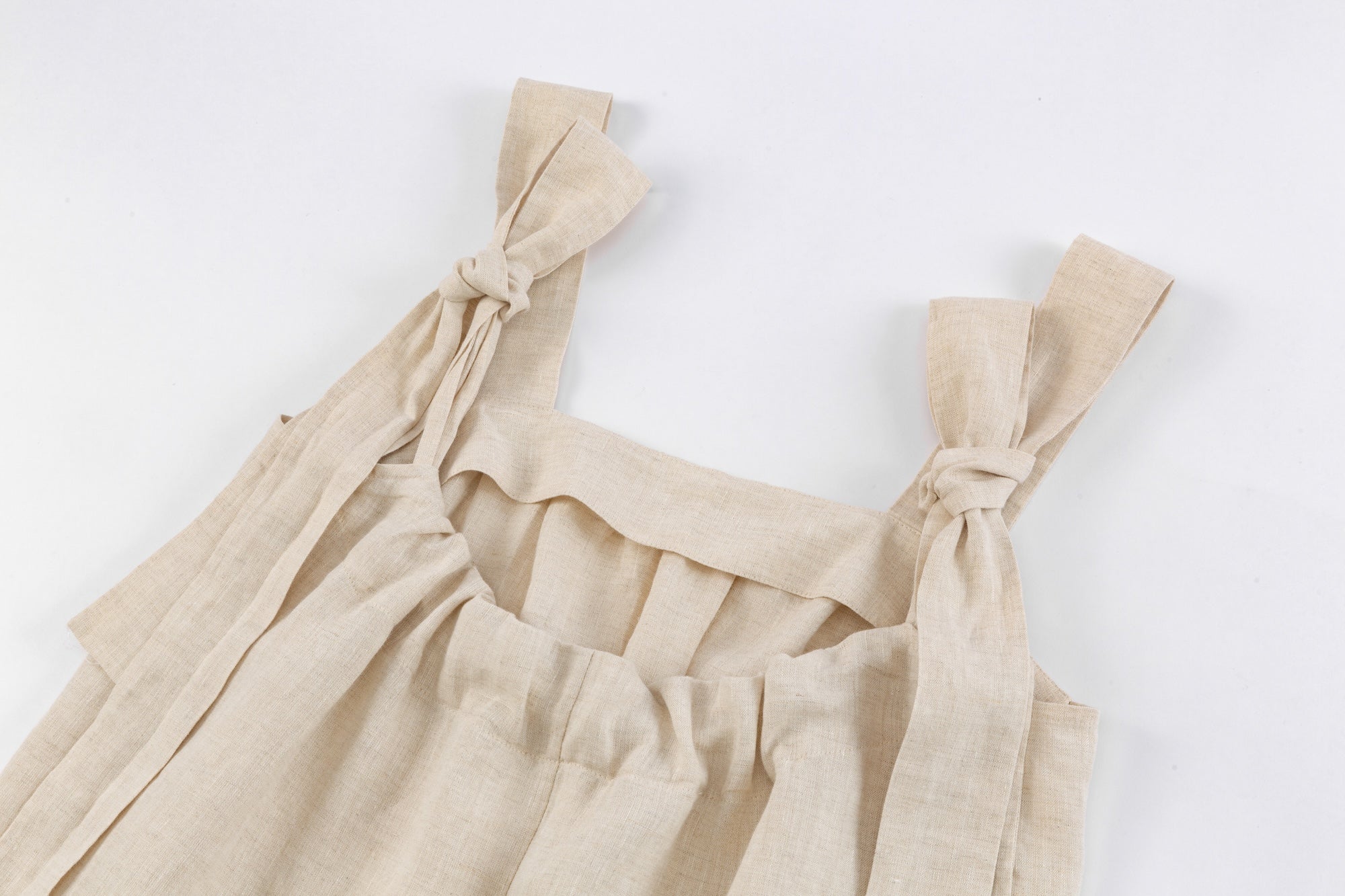 Linen Pinafore A-Line Dress