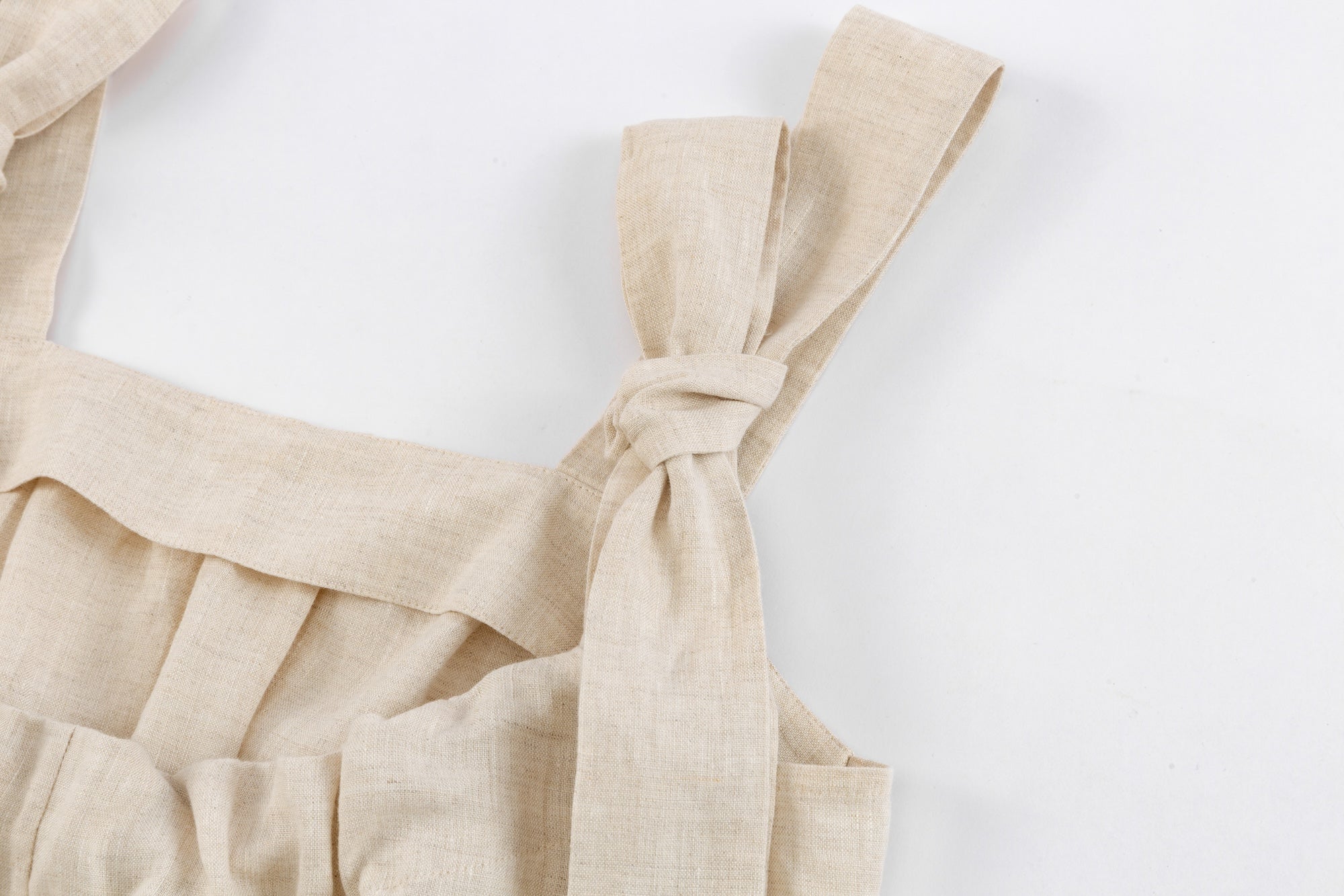 Linen Pinafore A-Line Dress