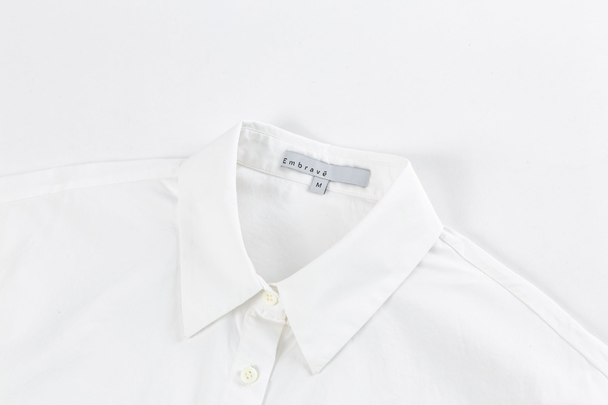 White Hem Drawstring Shirt