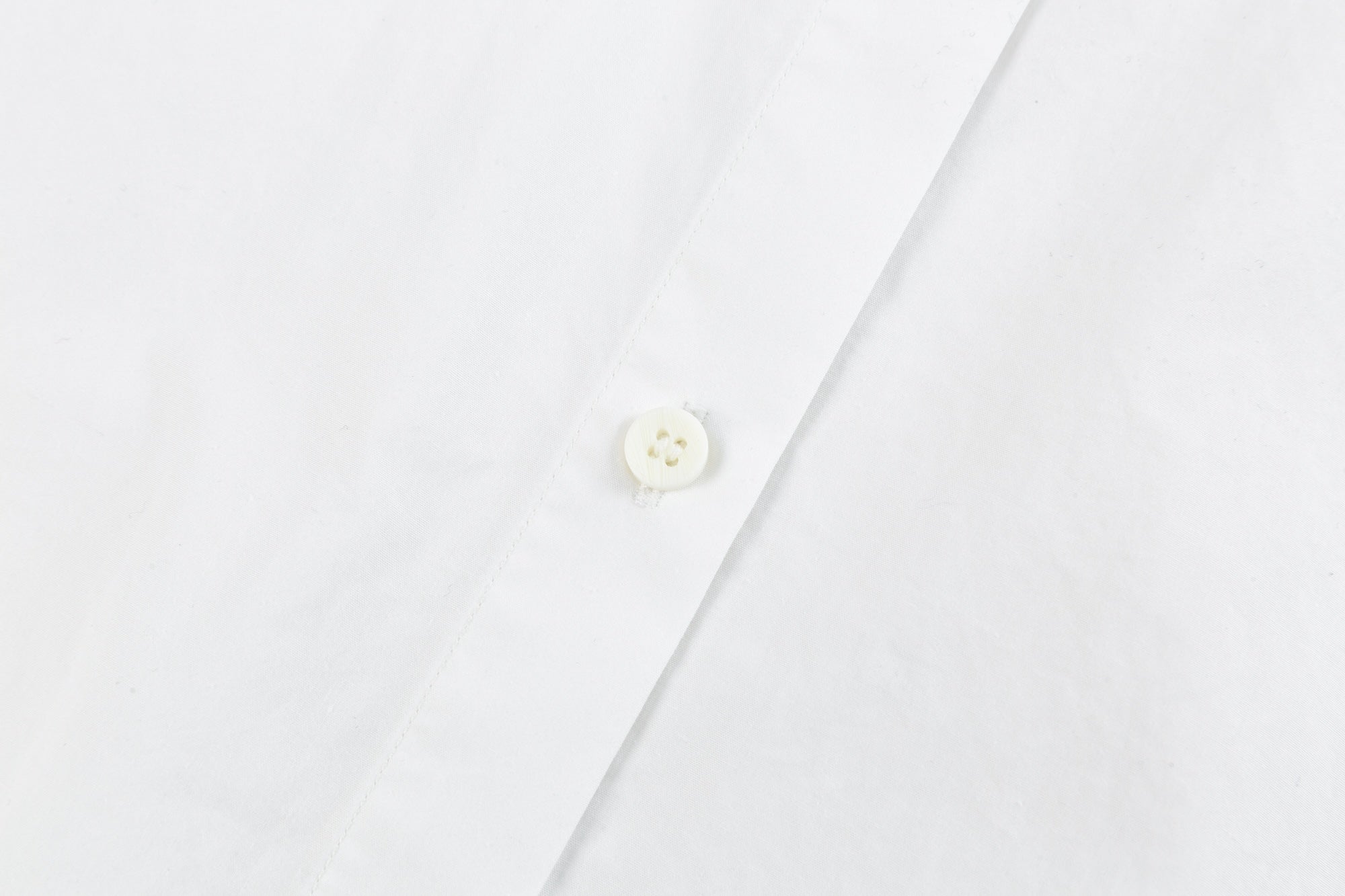 White Hem Drawstring Shirt