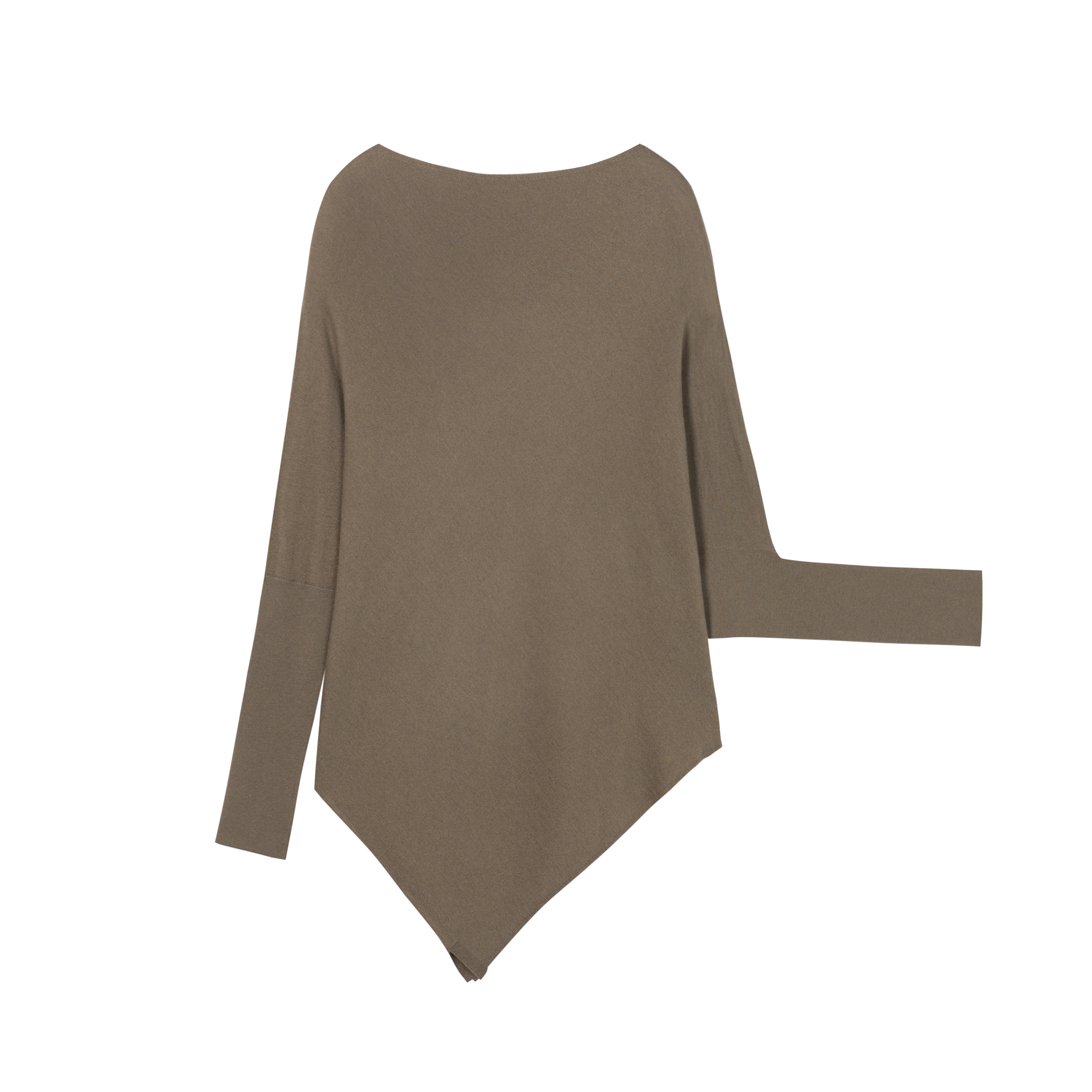 HDL Paire Flamma Draped Asymmetric Off-Shoulder Top