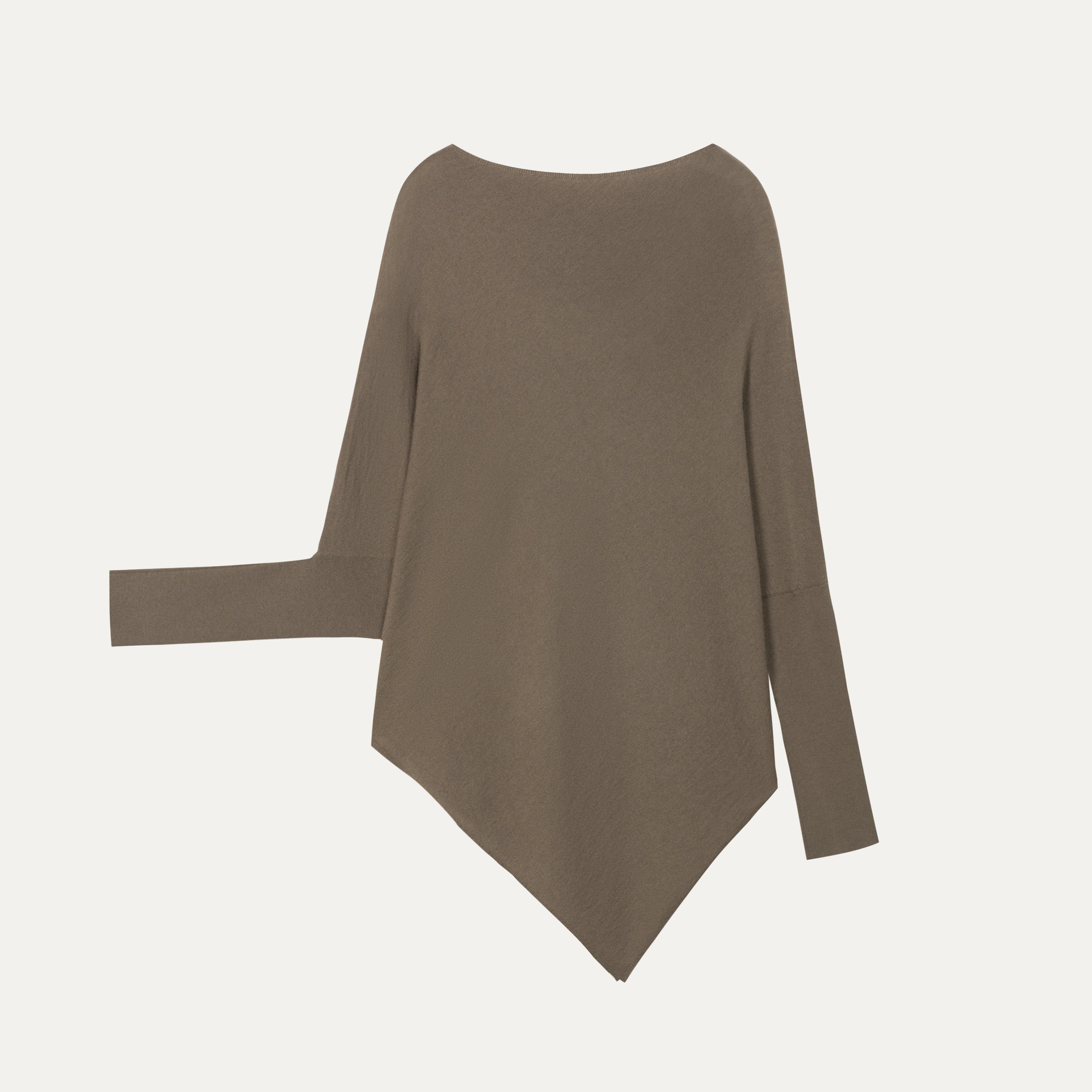 HDL Paire Flamma Draped Asymmetric Off-Shoulder Top