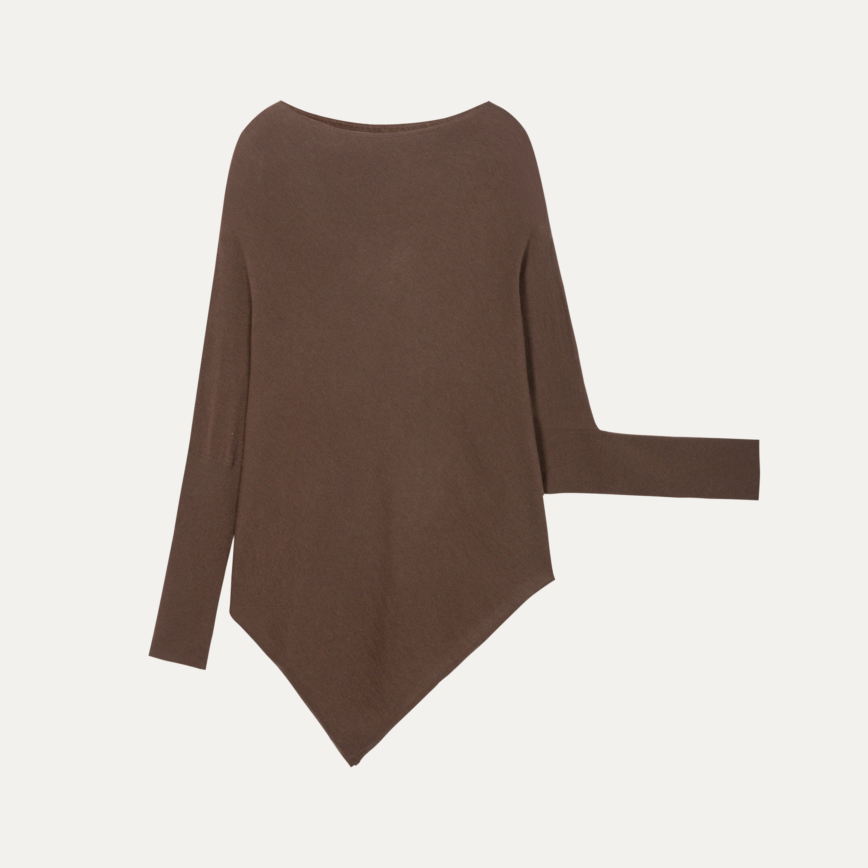 HDL Paire Flamma Draped Asymmetric Off-Shoulder Top