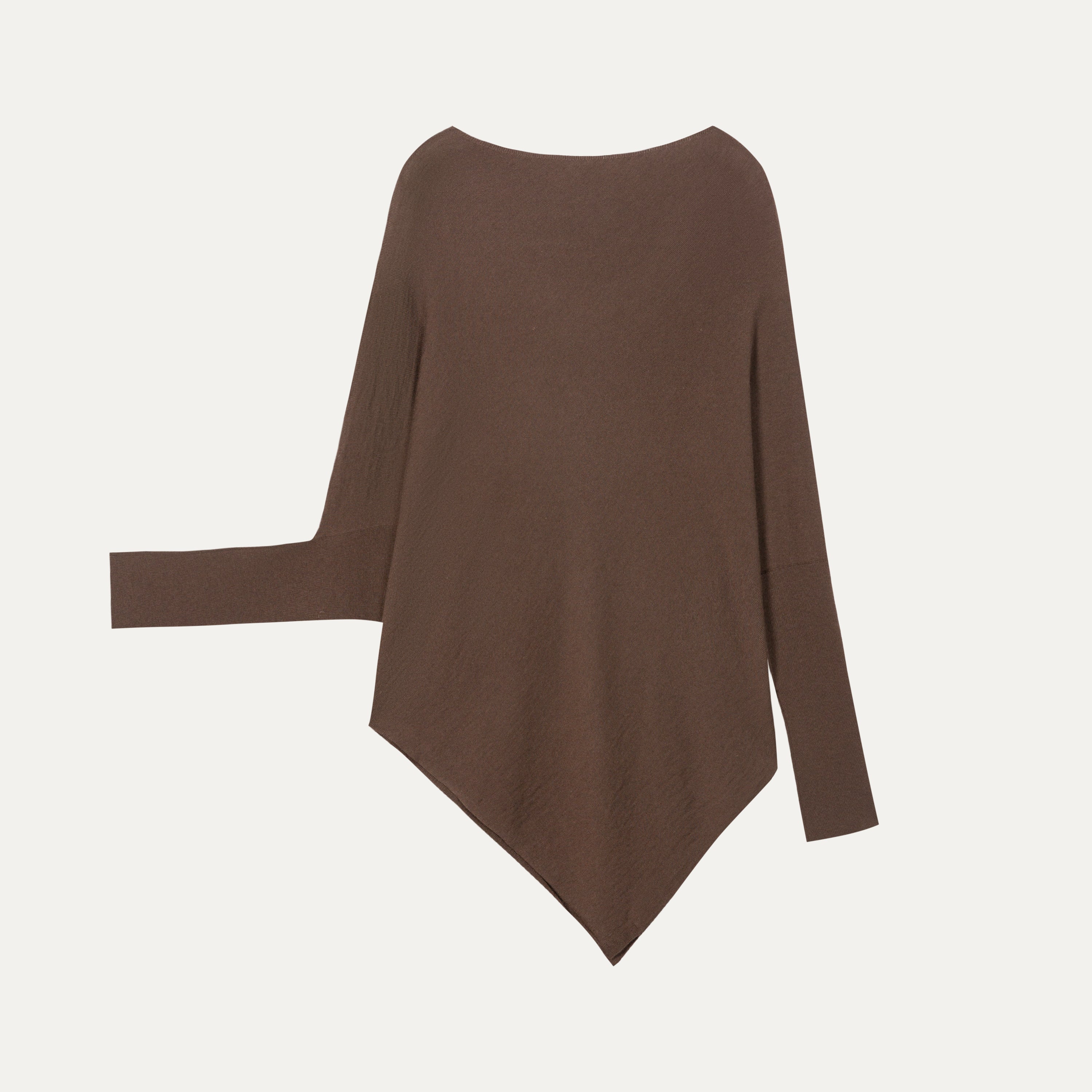 HDL Paire Flamma Draped Asymmetric Off-Shoulder Top