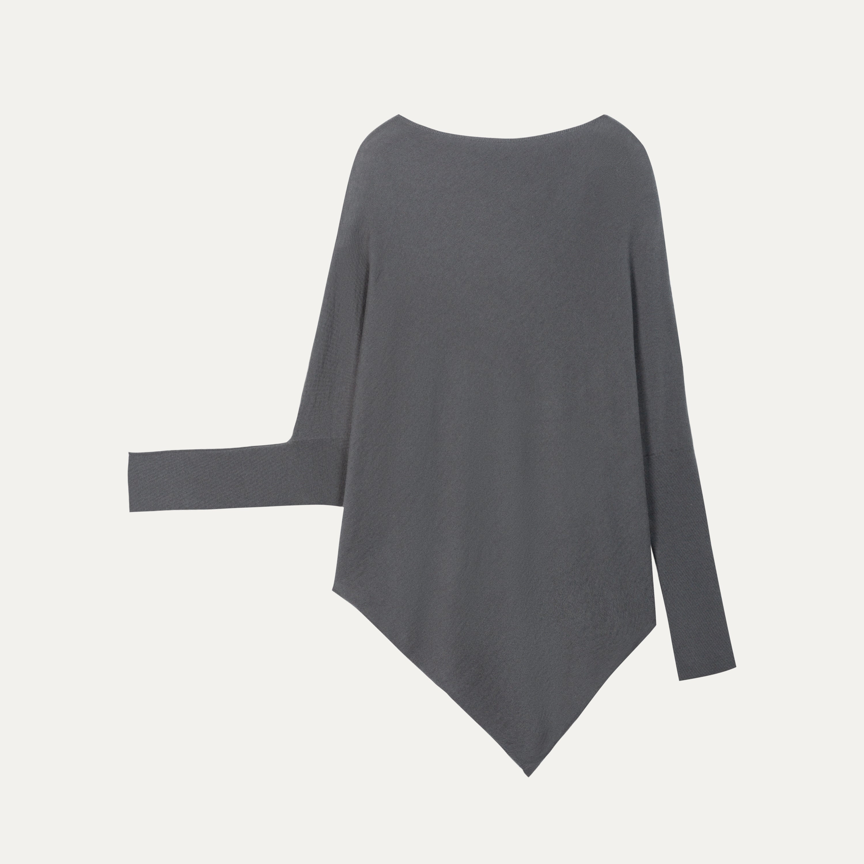 HDL Paire Flamma Draped Asymmetric Off-Shoulder Top