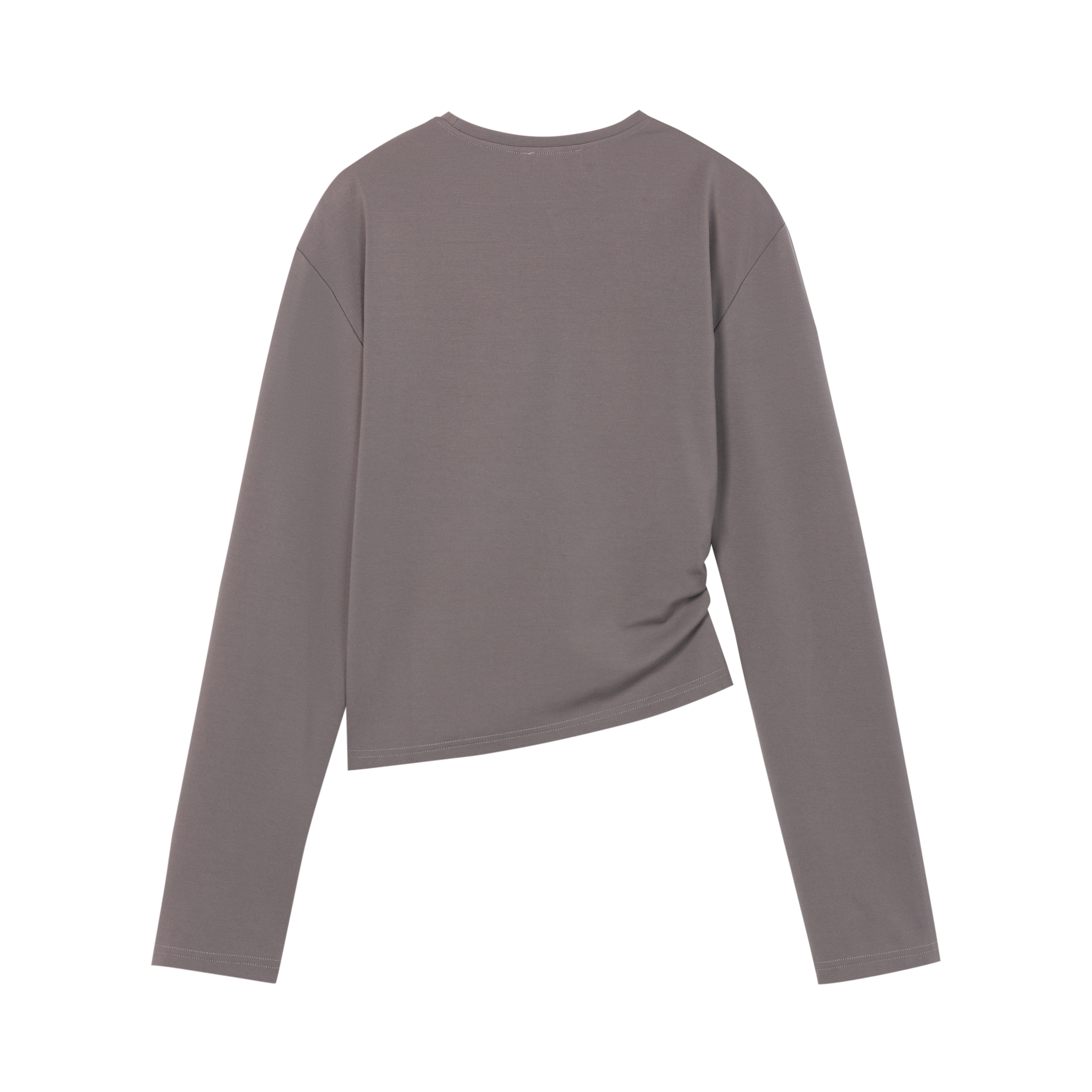 HDL Paire Flamma Grey Brown Panel Casual Top