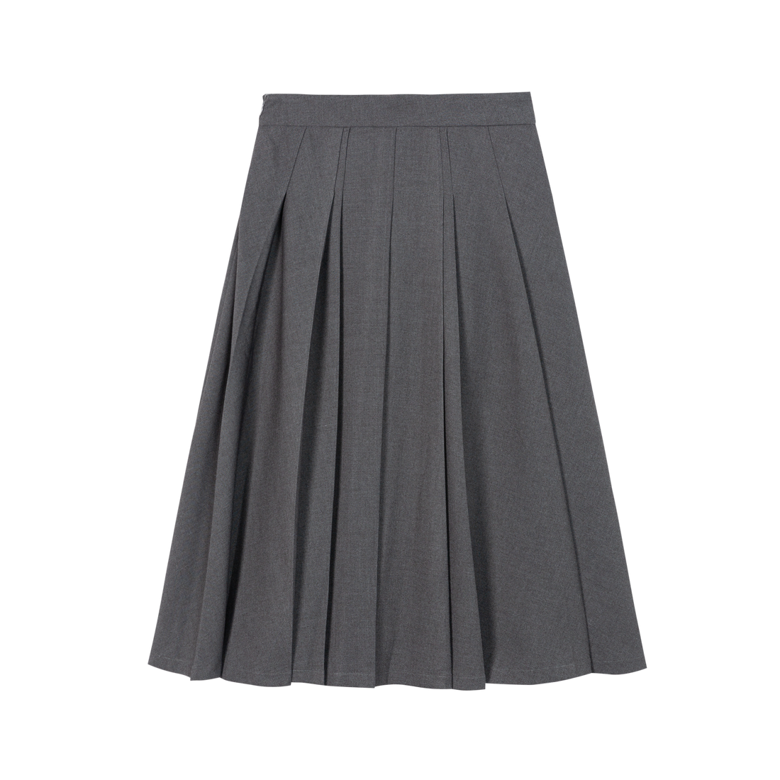 HDL Paire Flamma Grey Pleated Midi Skirt