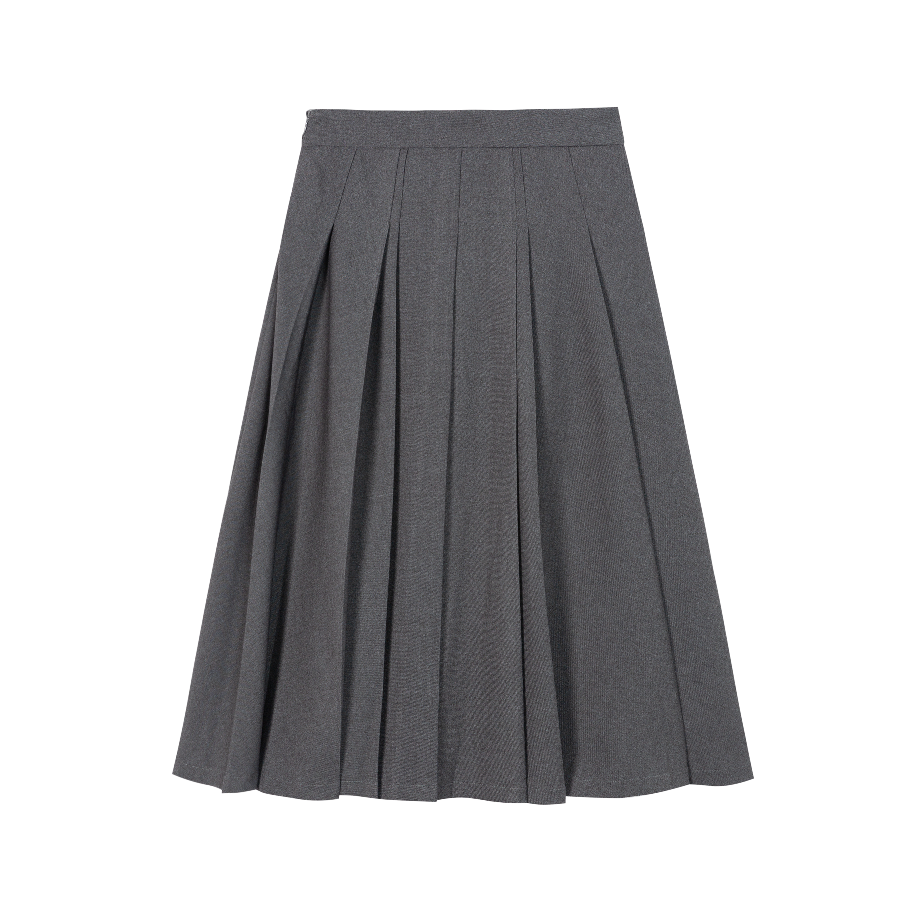 HDL Paire Flamma Grey Pleated Midi Skirt
