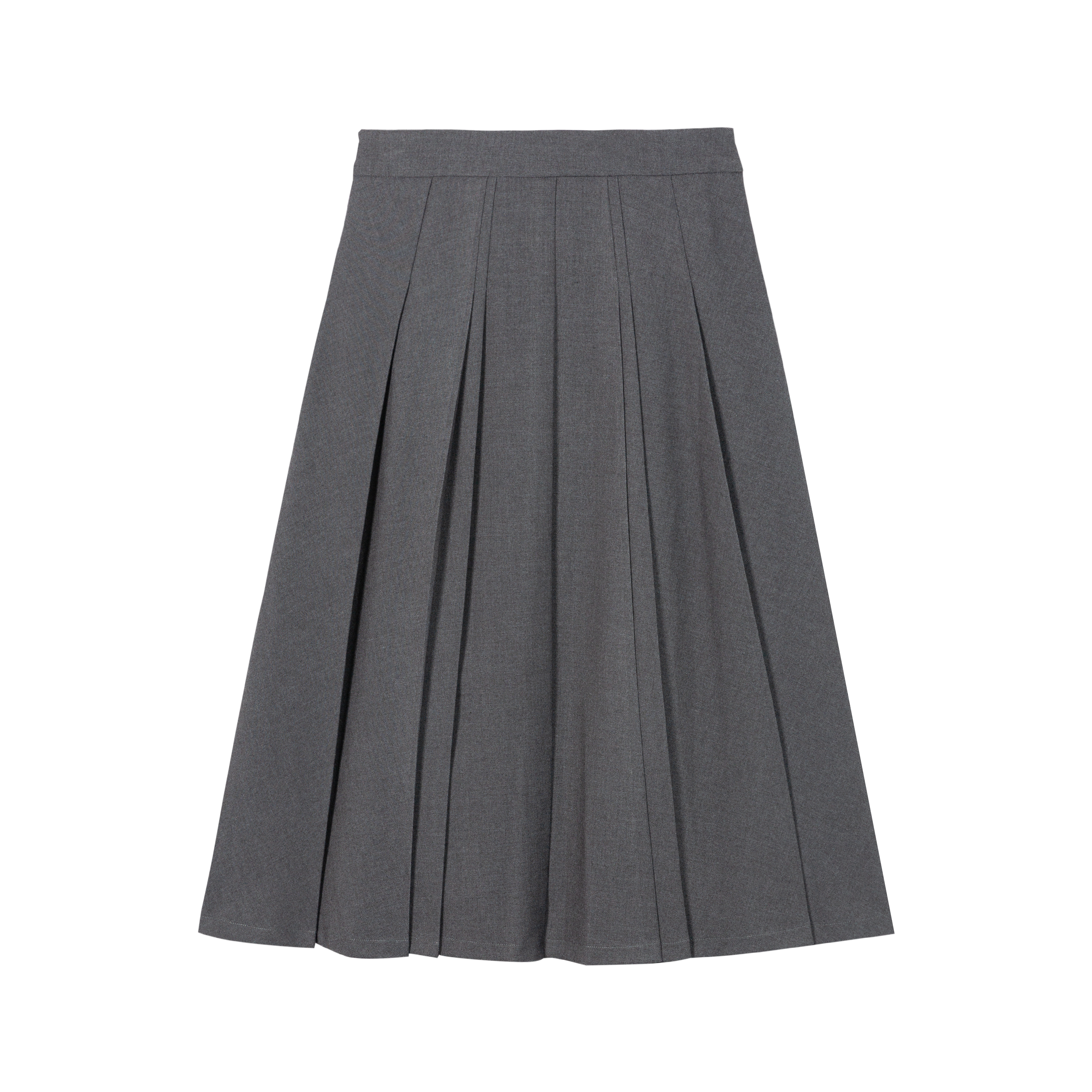 HDL Paire Flamma Grey Pleated Midi Skirt