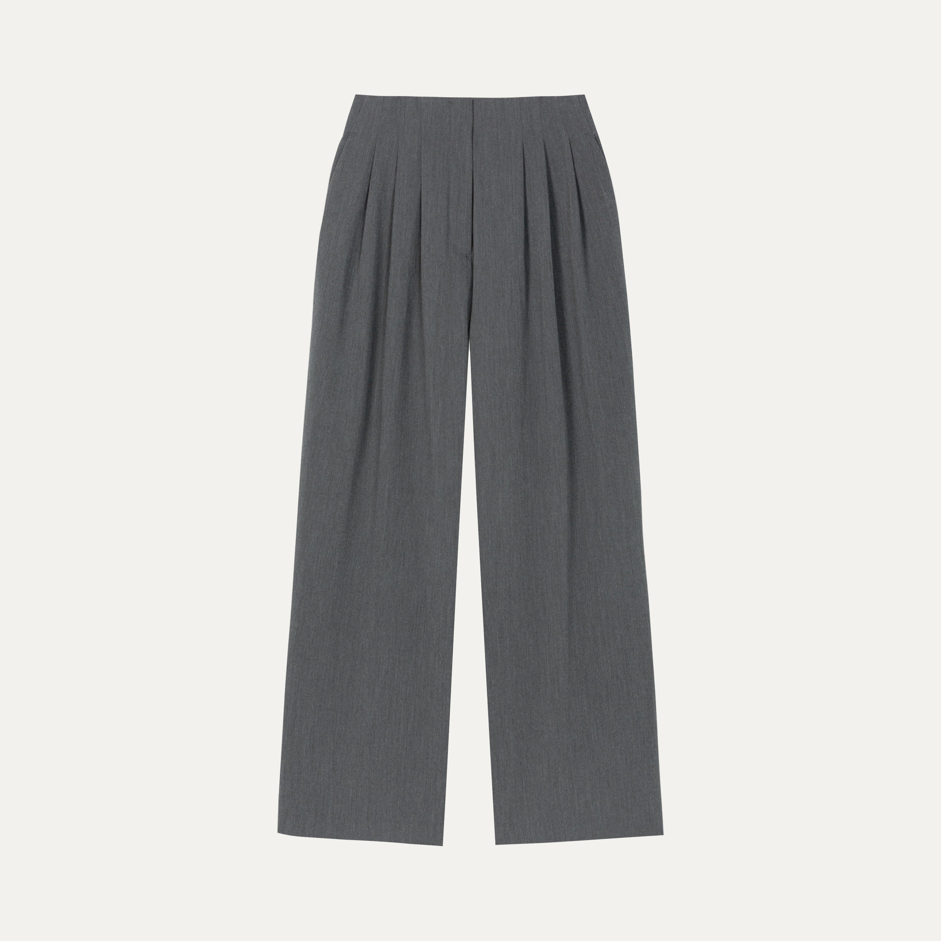 HDL Paire Flamma Grey Textured Tailored Trousers