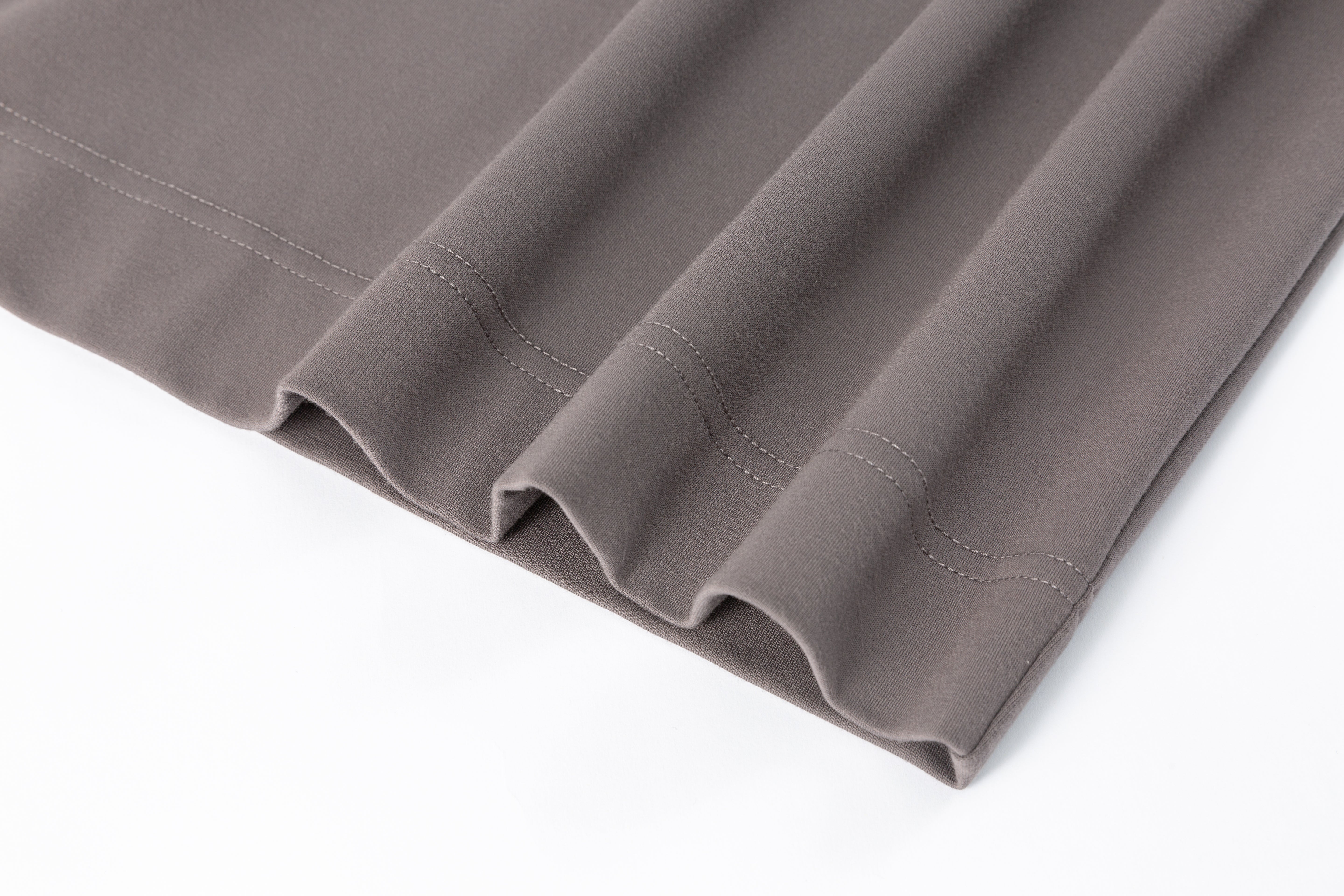 HDL Paire Flamma Grey Brown Textured Drawstring Pleated Midi Skirt