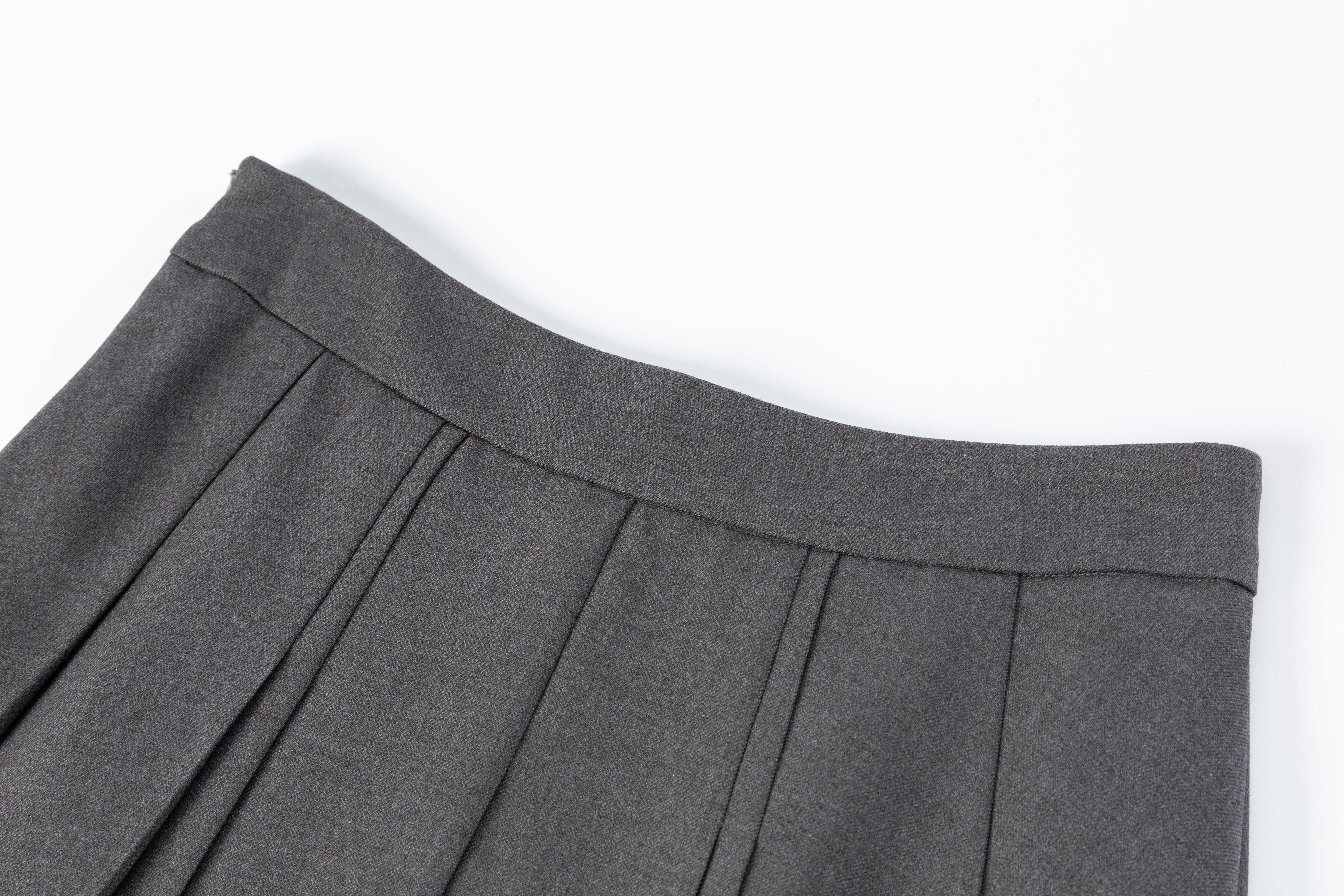 HDL Paire Flamma Grey Pleated Midi Skirt