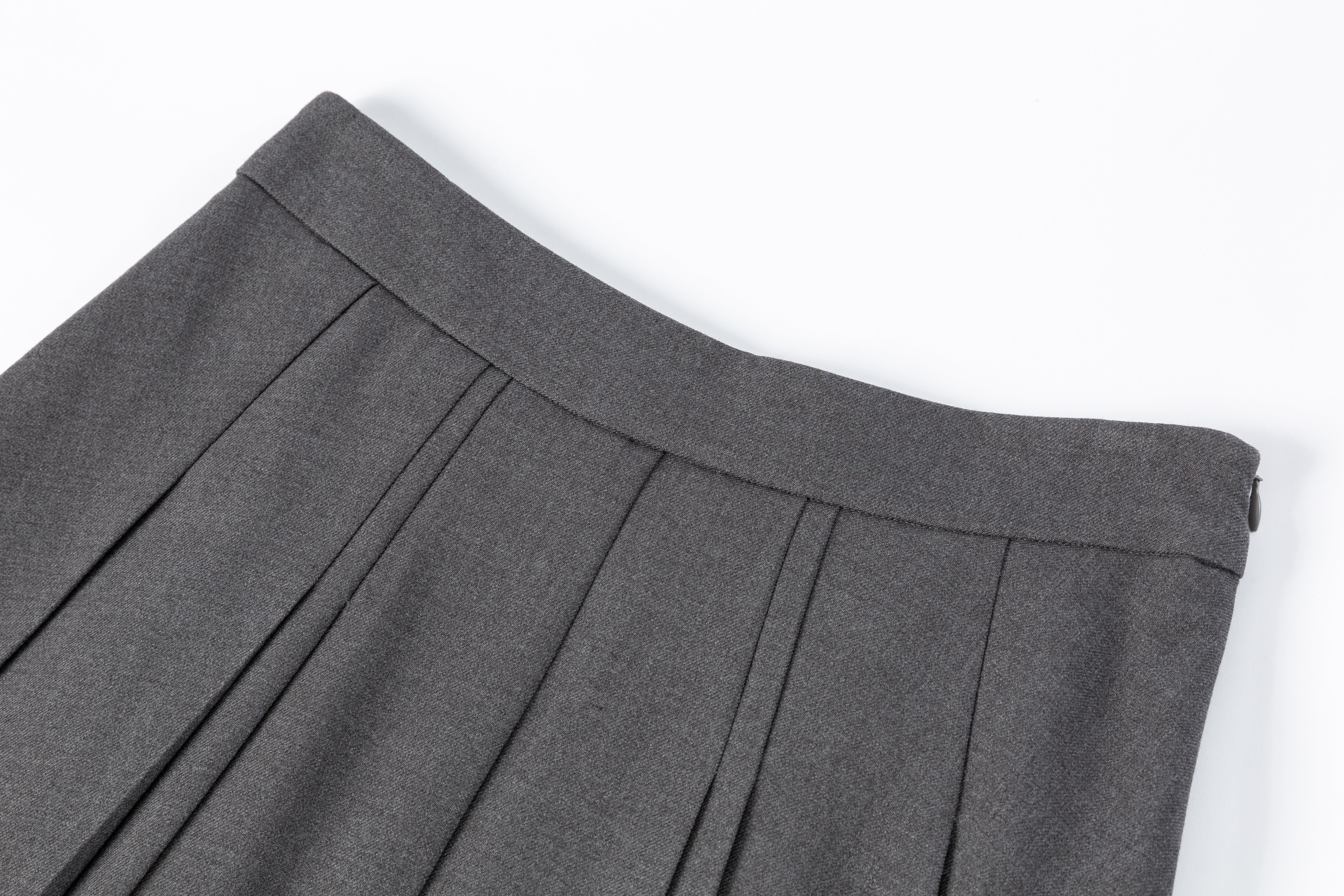 HDL Paire Flamma Grey Pleated Midi Skirt