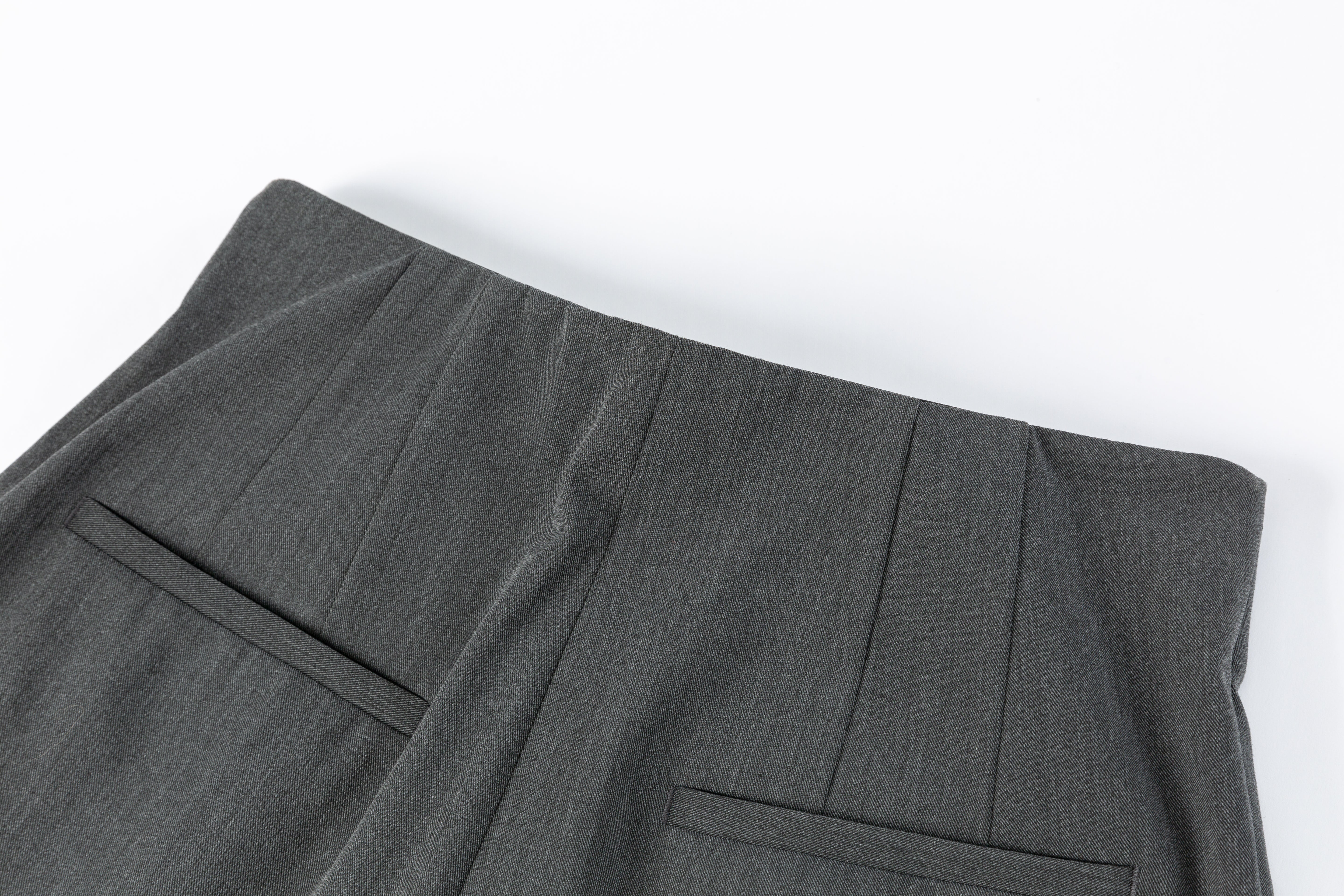 HDL Paire Flamma Grey Textured Tailored Trousers