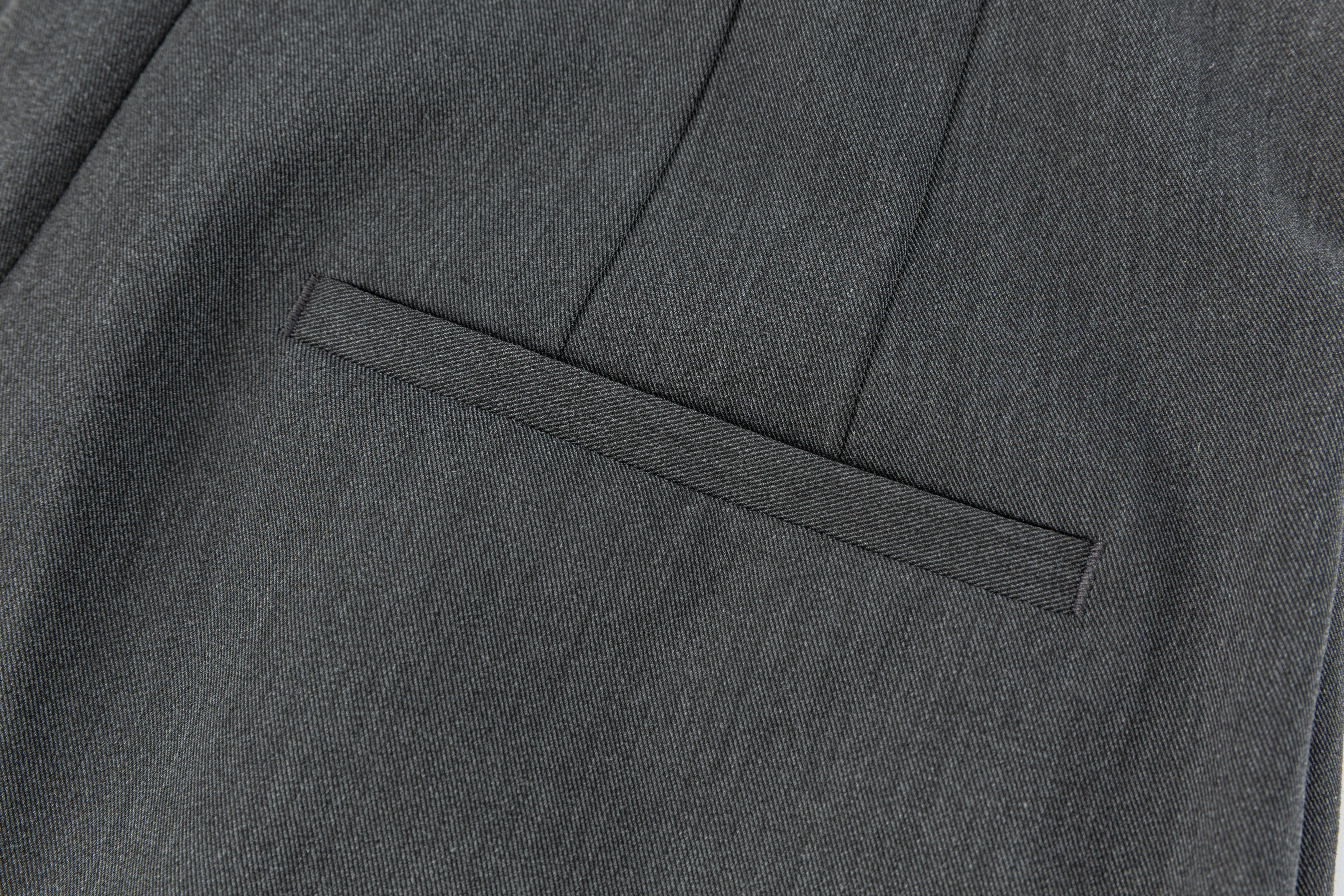 HDL Paire Flamma Grey Textured Tailored Trousers