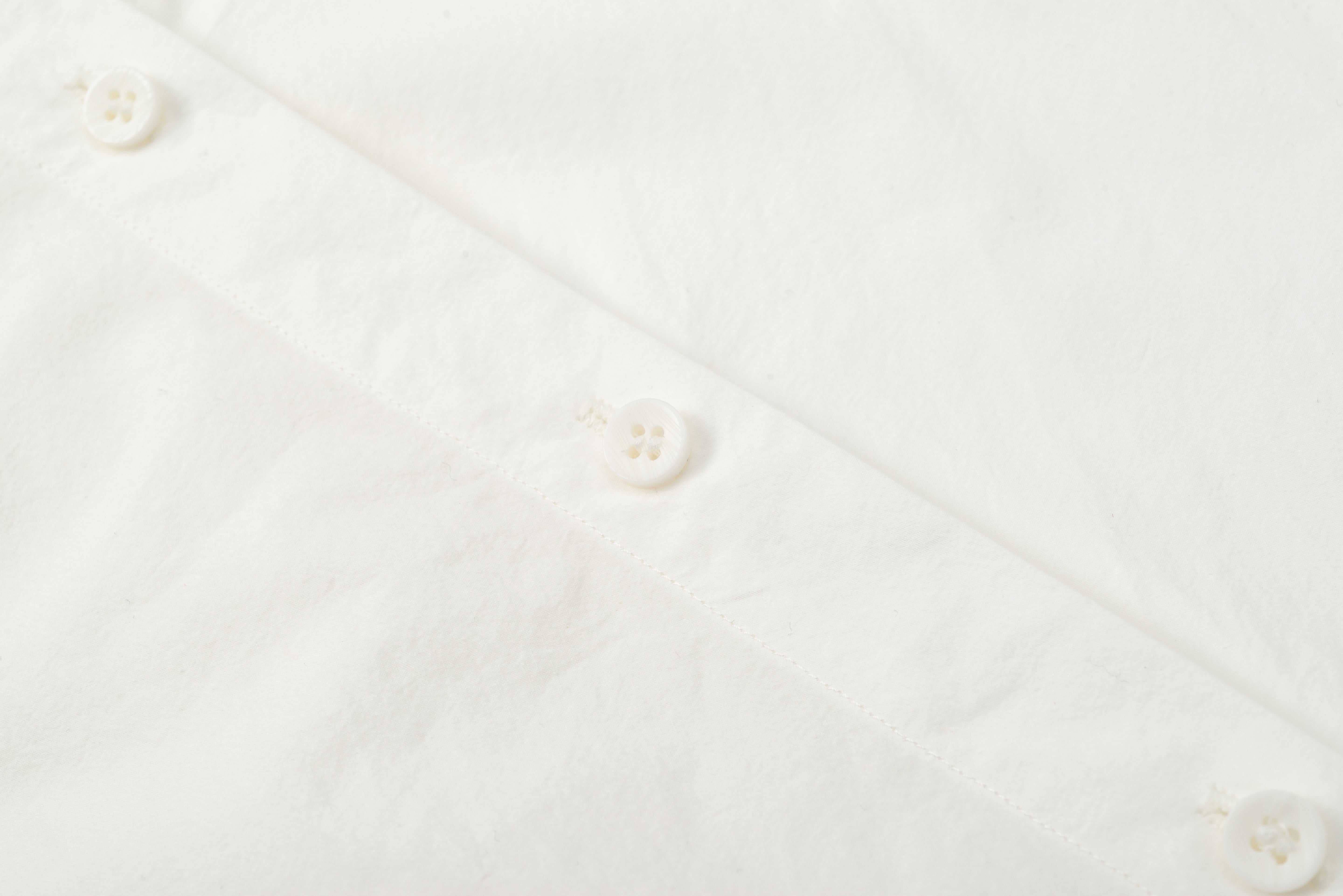 Asymmetric Placket Tie Belt White Shirt