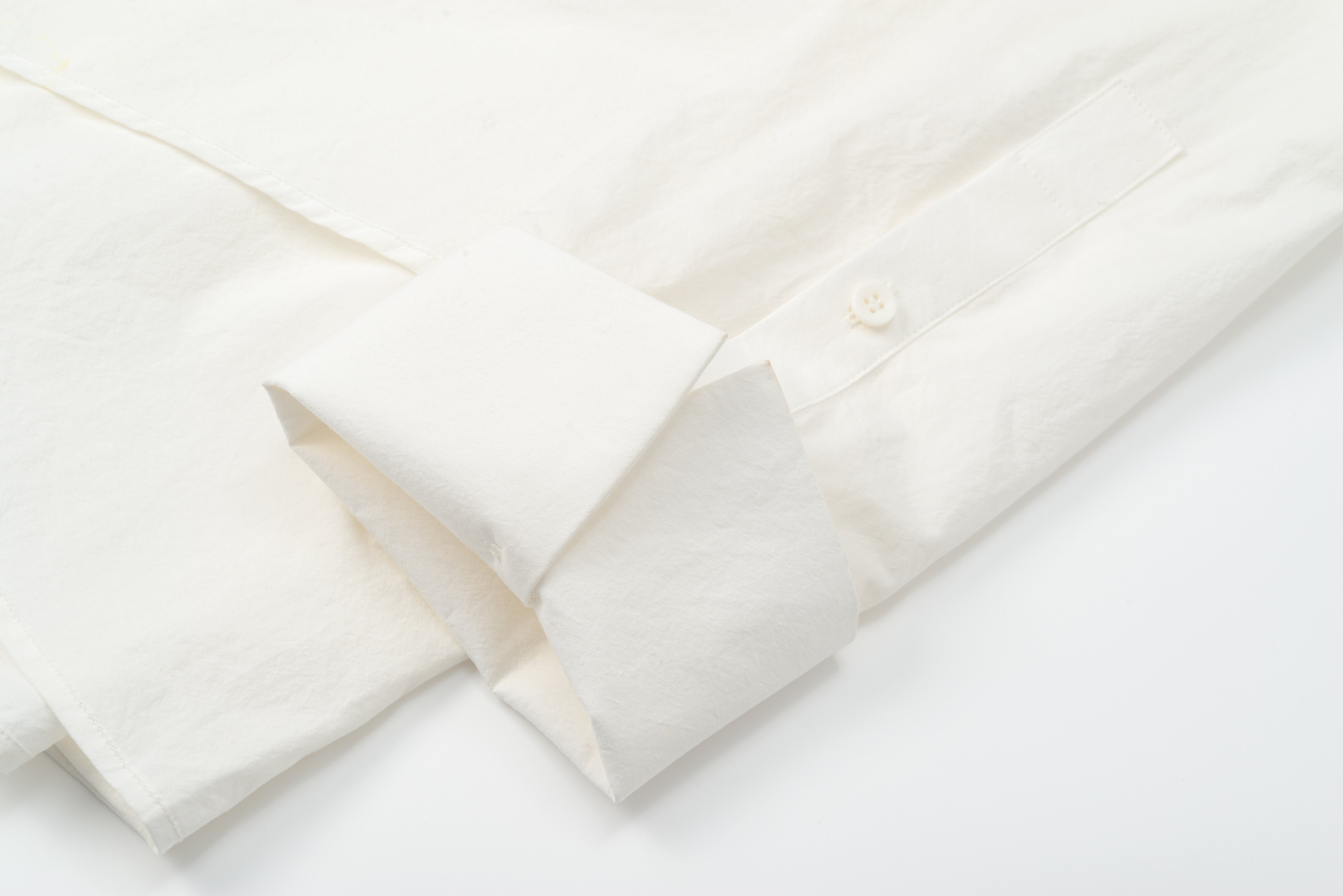 Asymmetric Placket Tie Belt White Shirt