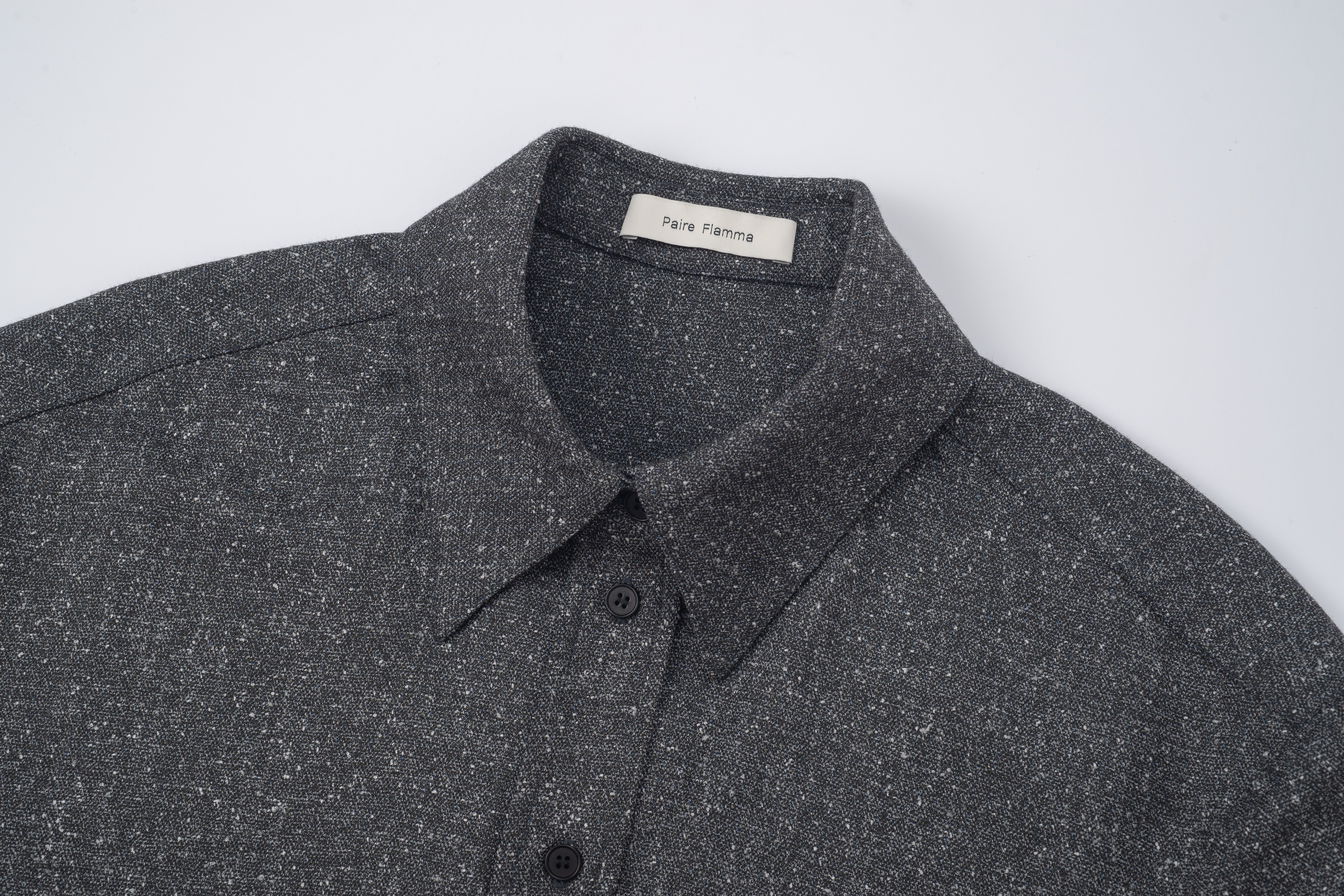 HDL Paire Flamma Heather Grey Textured Shirt