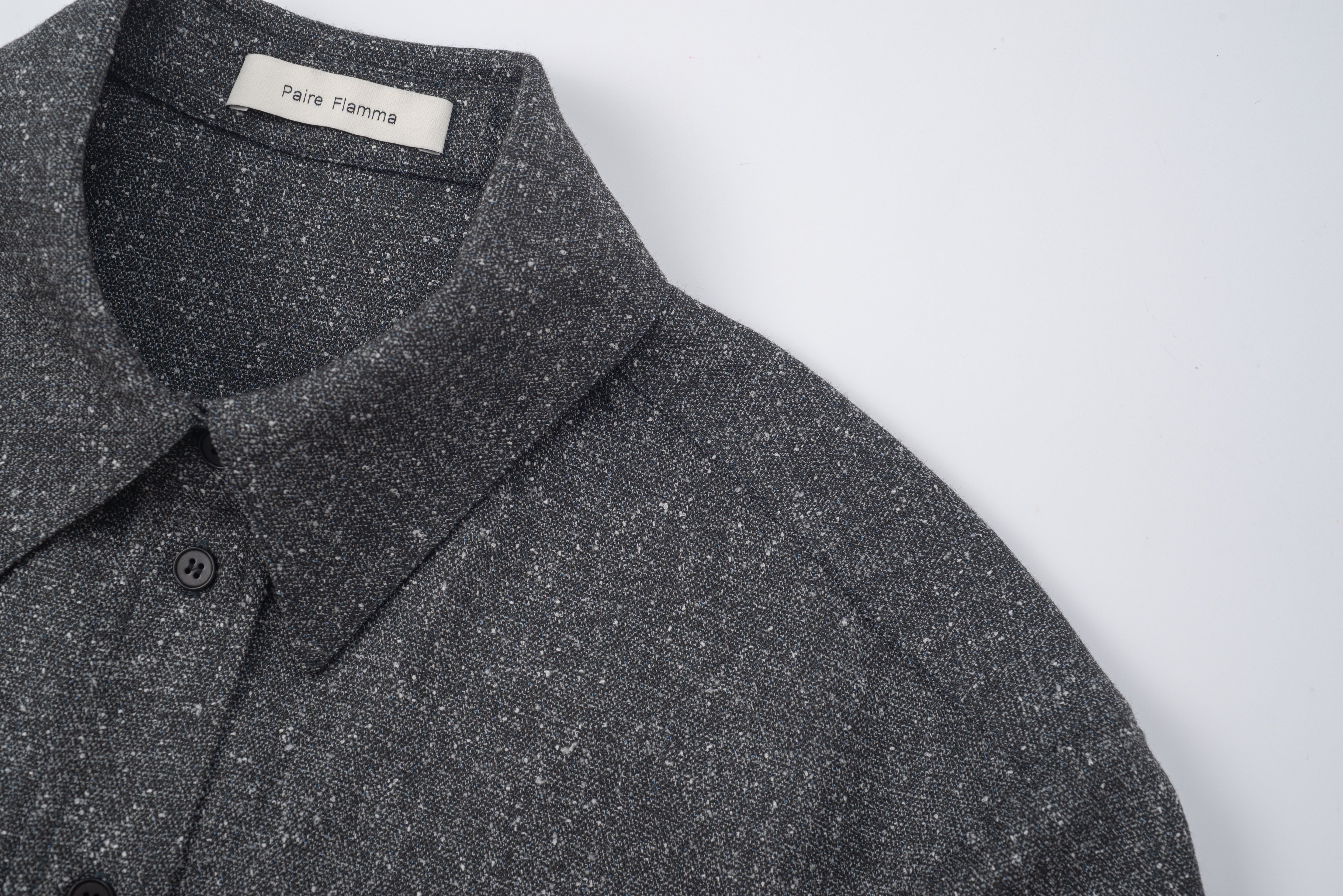 HDL Paire Flamma Heather Grey Textured Shirt