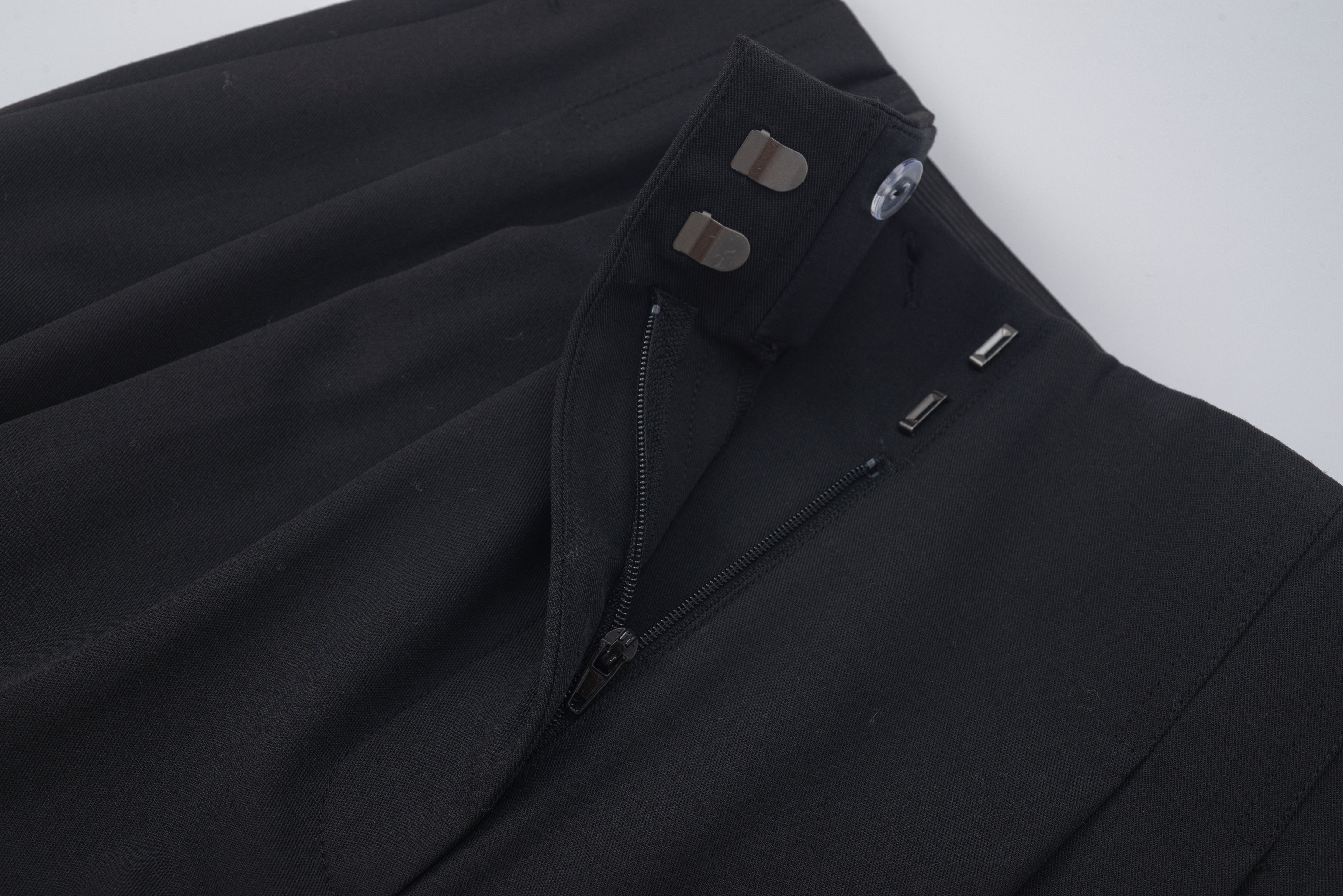 HDL Paire Flamma Black Textured Tailored Trousers