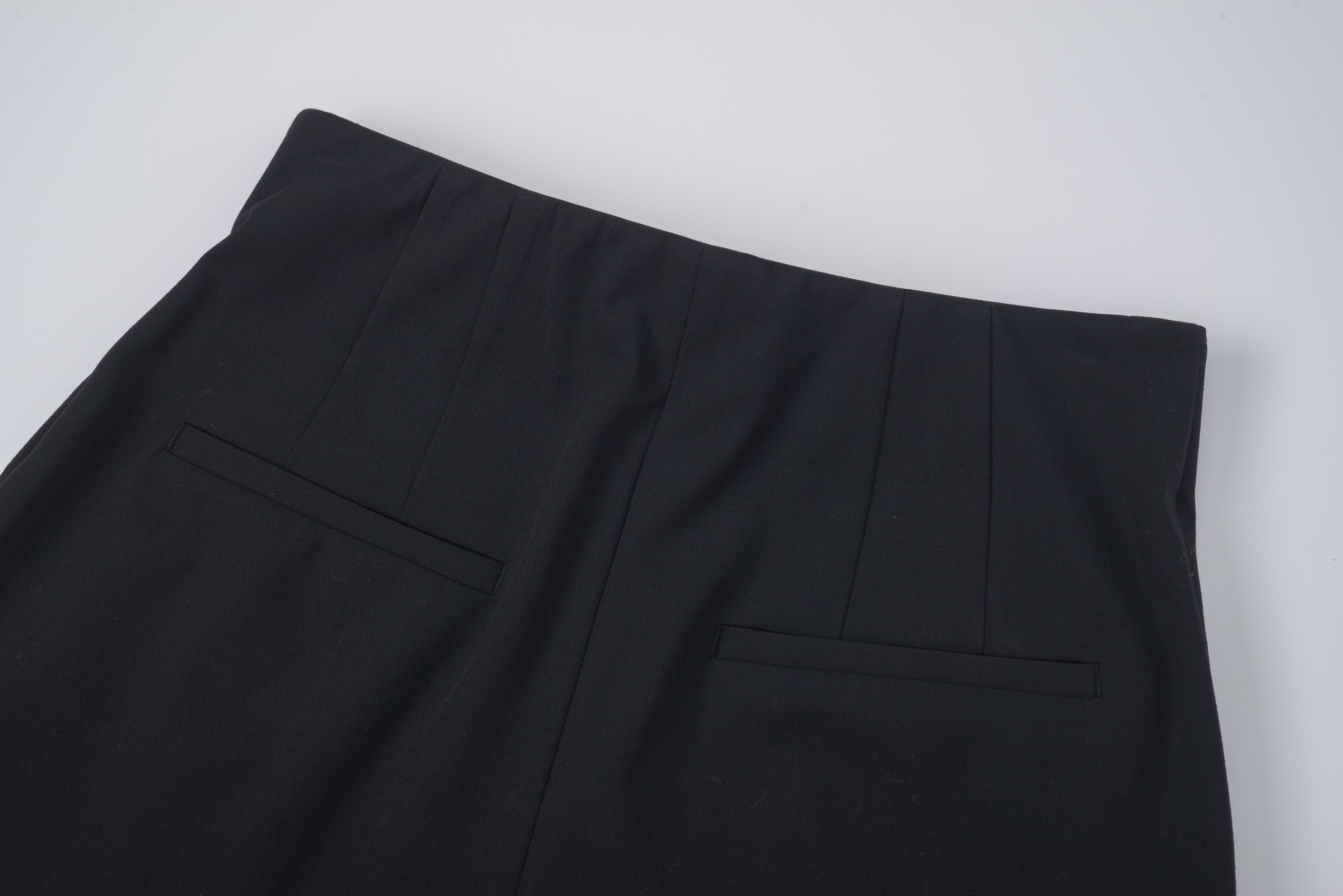 HDL Paire Flamma Black Textured Tailored Trousers
