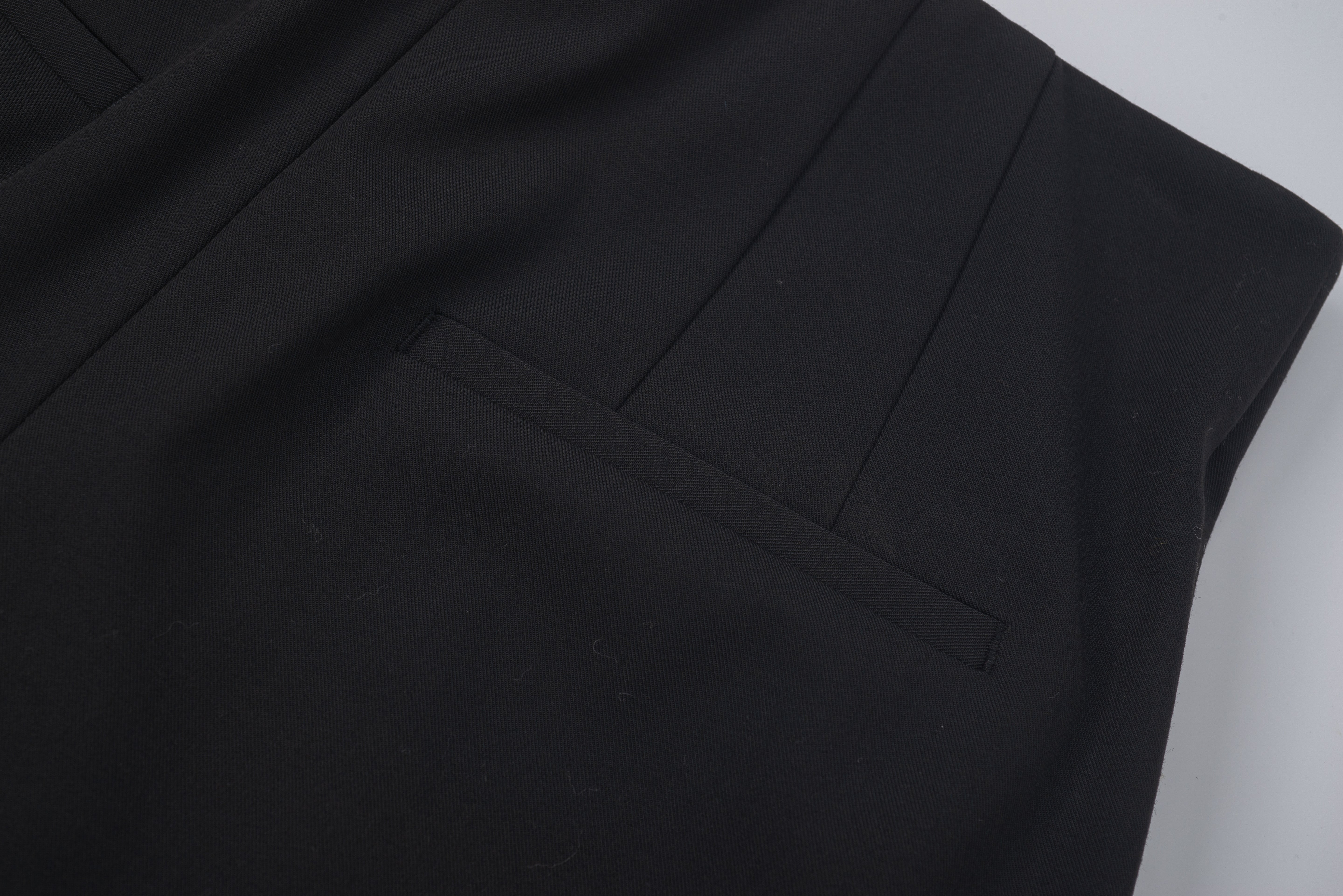 HDL Paire Flamma Black Textured Tailored Trousers