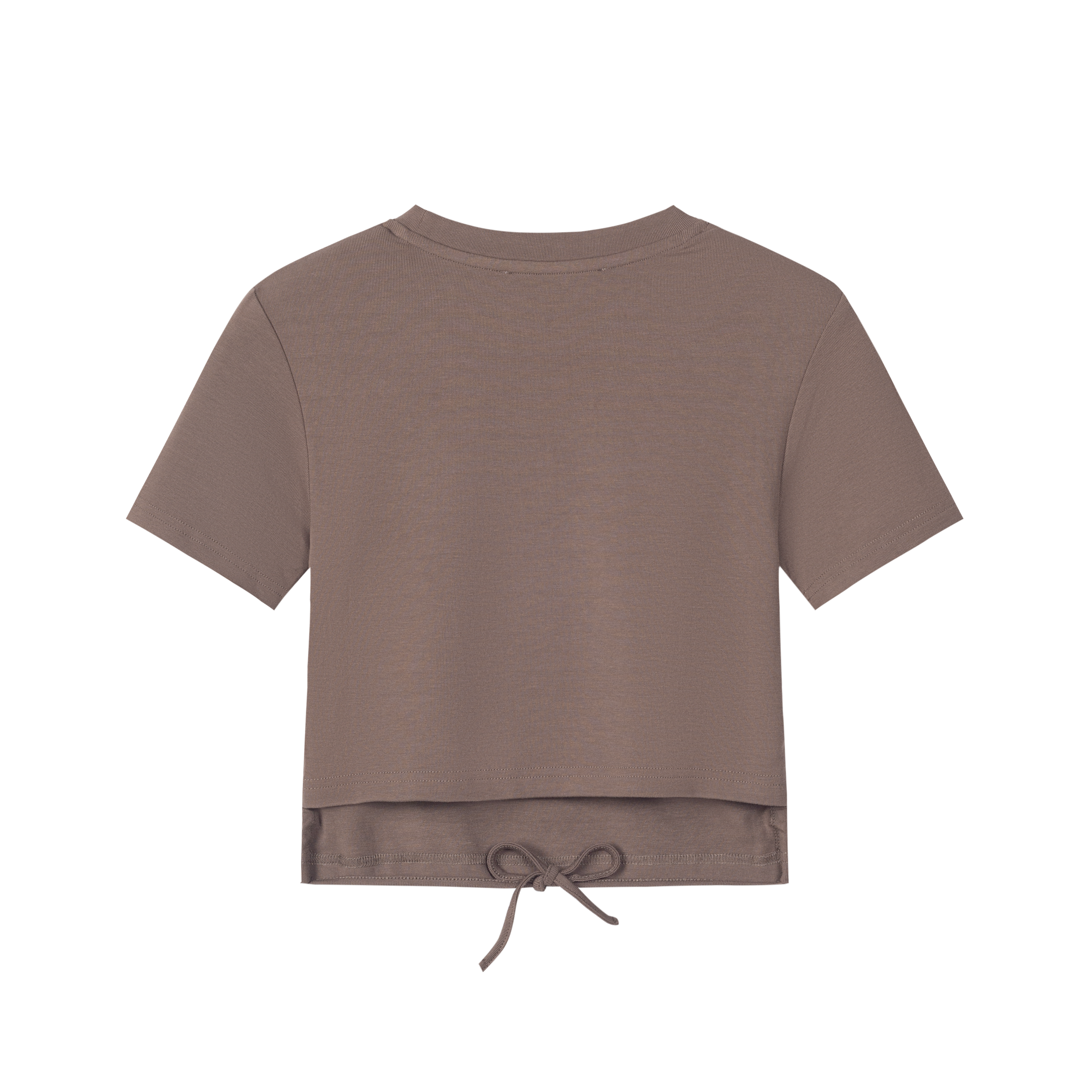 Back Tie Waist Cropped T-Shirt