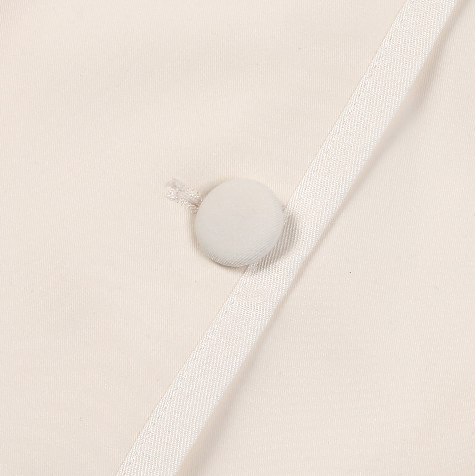 White Stand-Collar Vest