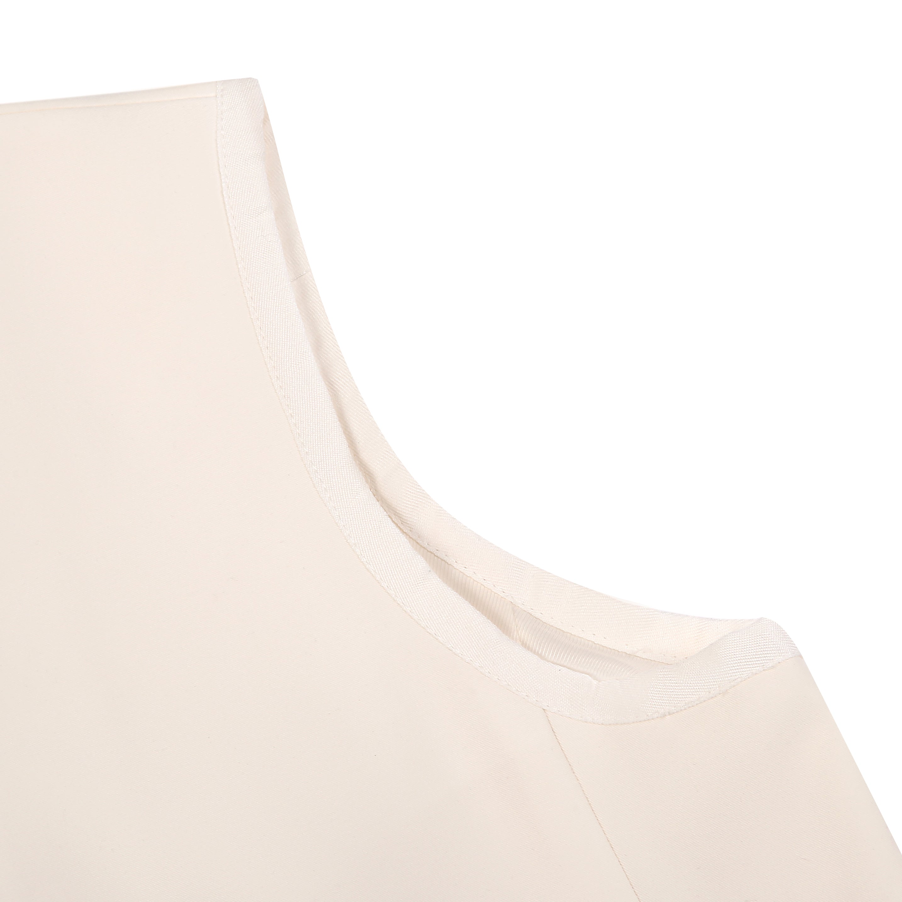 White Stand-Collar Vest