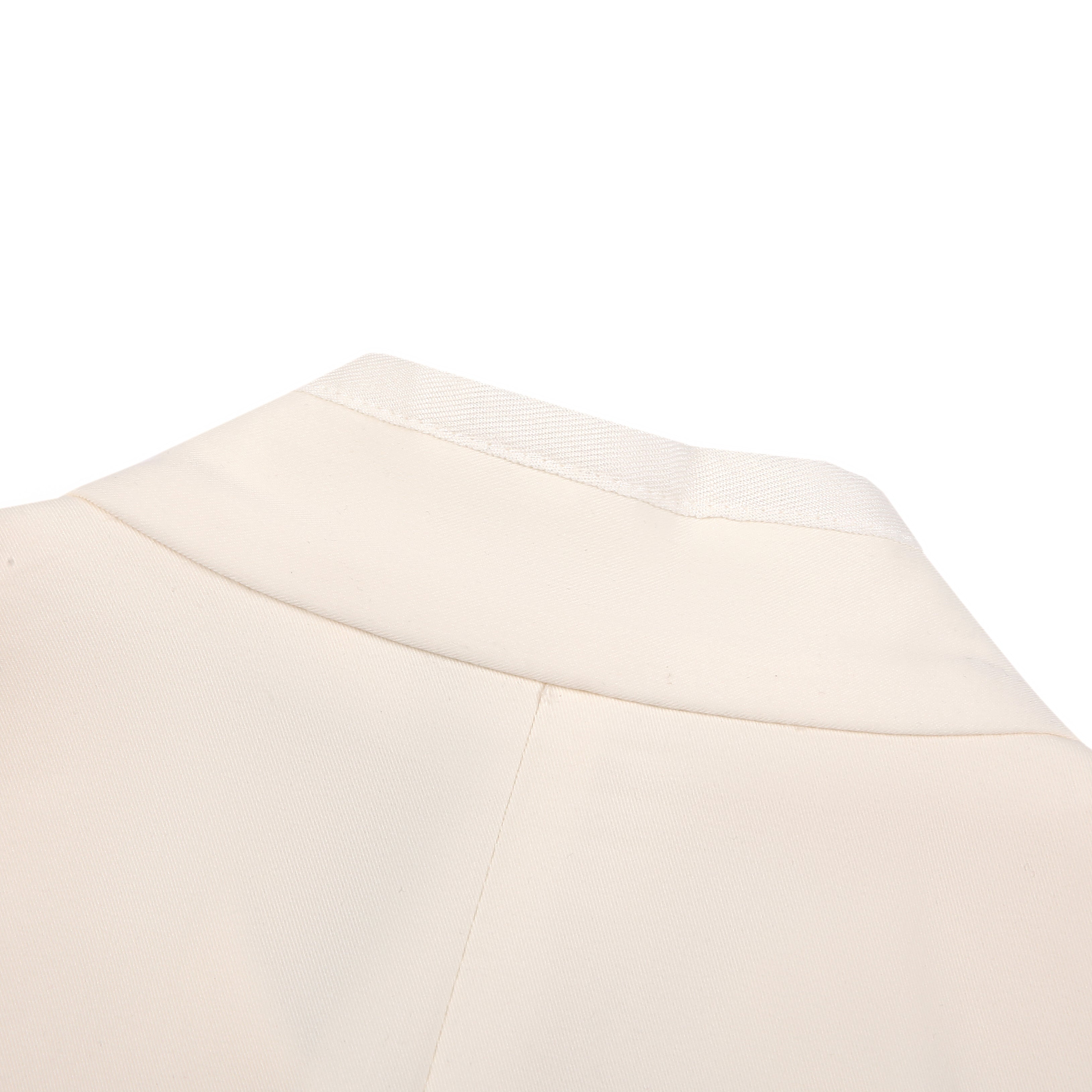 White Stand-Collar Vest
