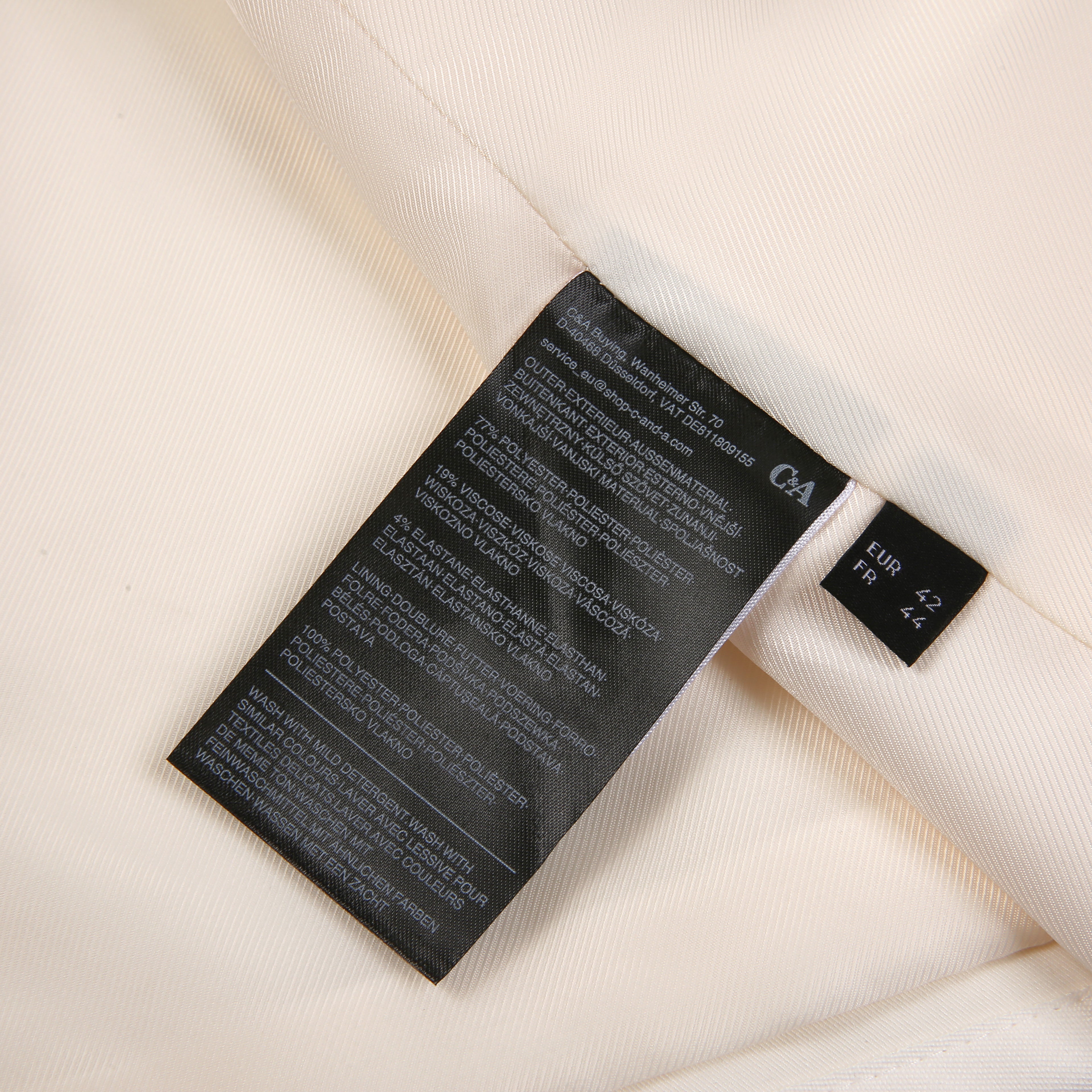 White Stand-Collar Vest